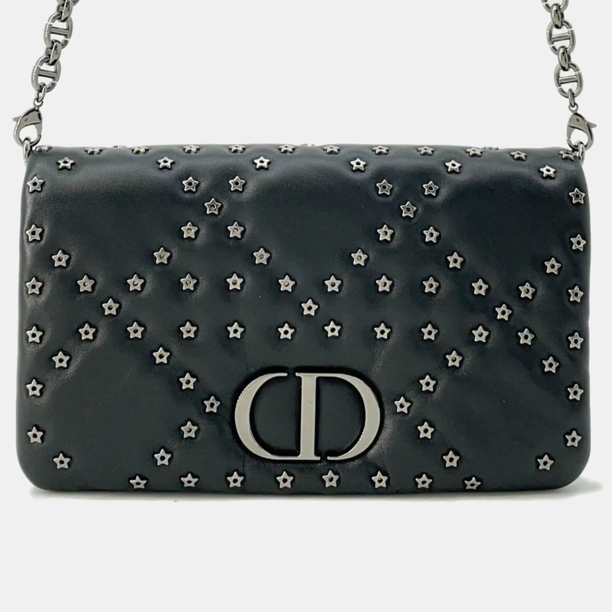Christian Dior Lucky Star Black Caro Cannage Studs Leather Wallet On Chain
Christian Dior Lucky Star Black Caro Cannage Studs Leather Wallet On Chain