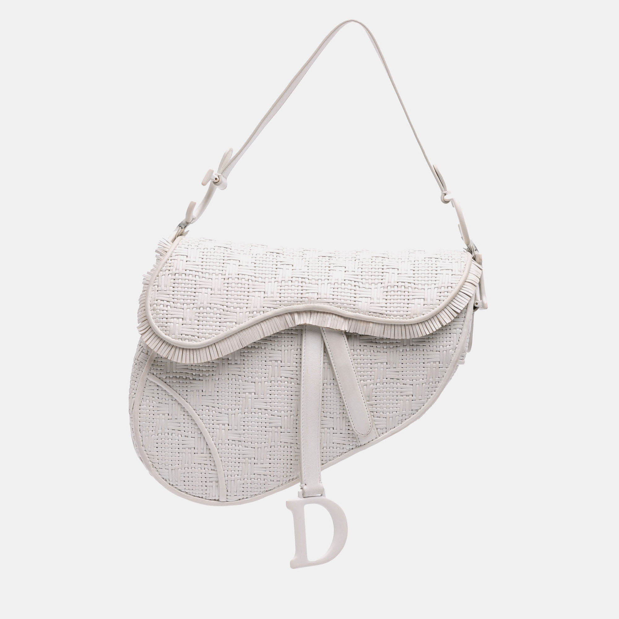 Ultra Matte Woven Calfskin Saddle Bag - Dior - Modalova