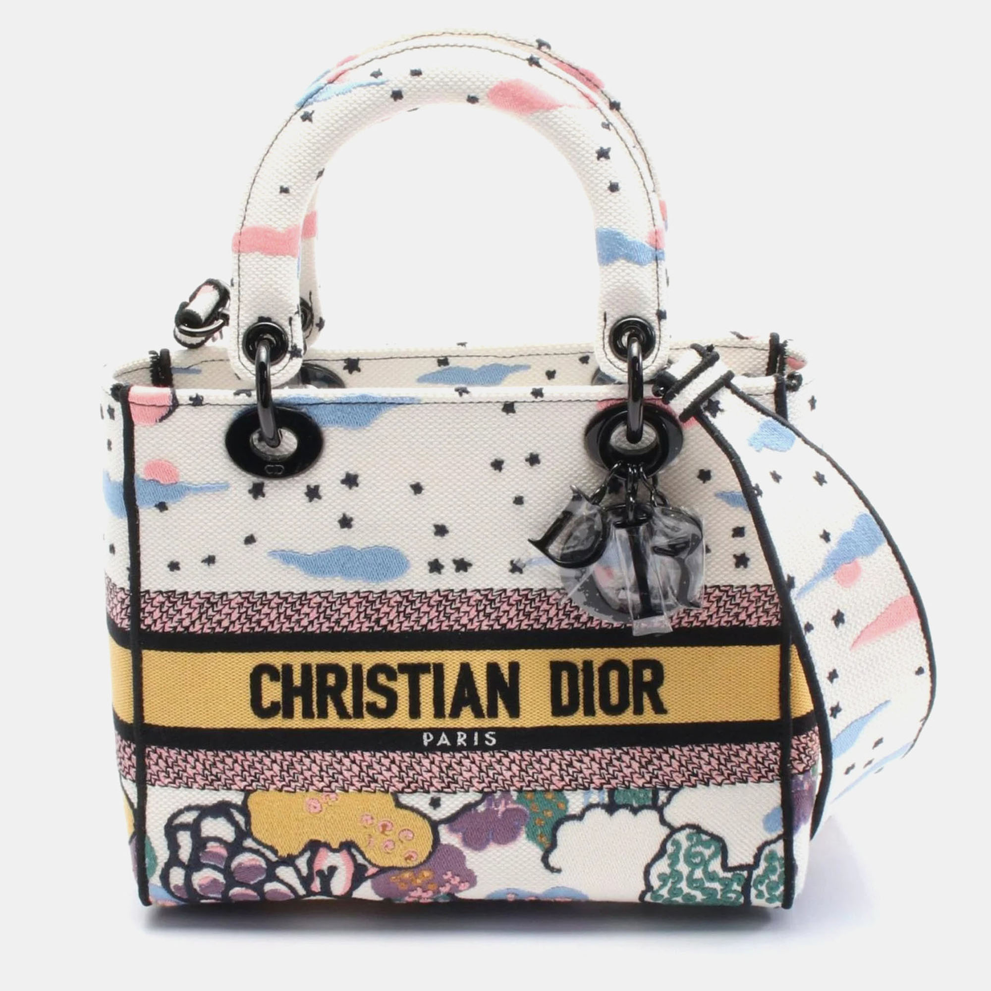 Christian Dior Dior Lady D-Lite Medium Handbag Canvas White Multicolor
Christian Dior Dior Lady D-Lite Medium Handbag Canvas White Multicolor