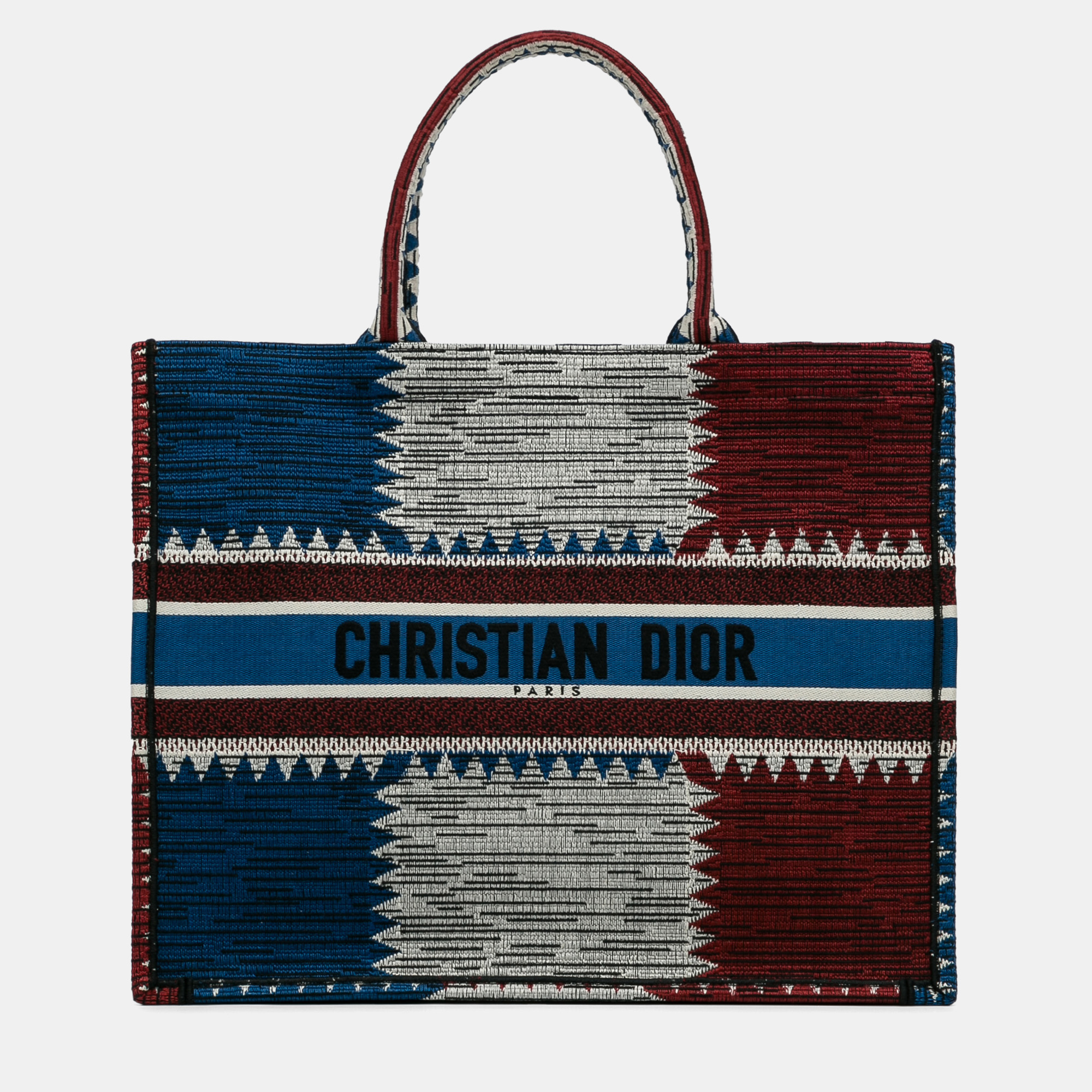Dior Blue Large French Flag Book Tote 
Dior Blue Large French Flag Book Tote