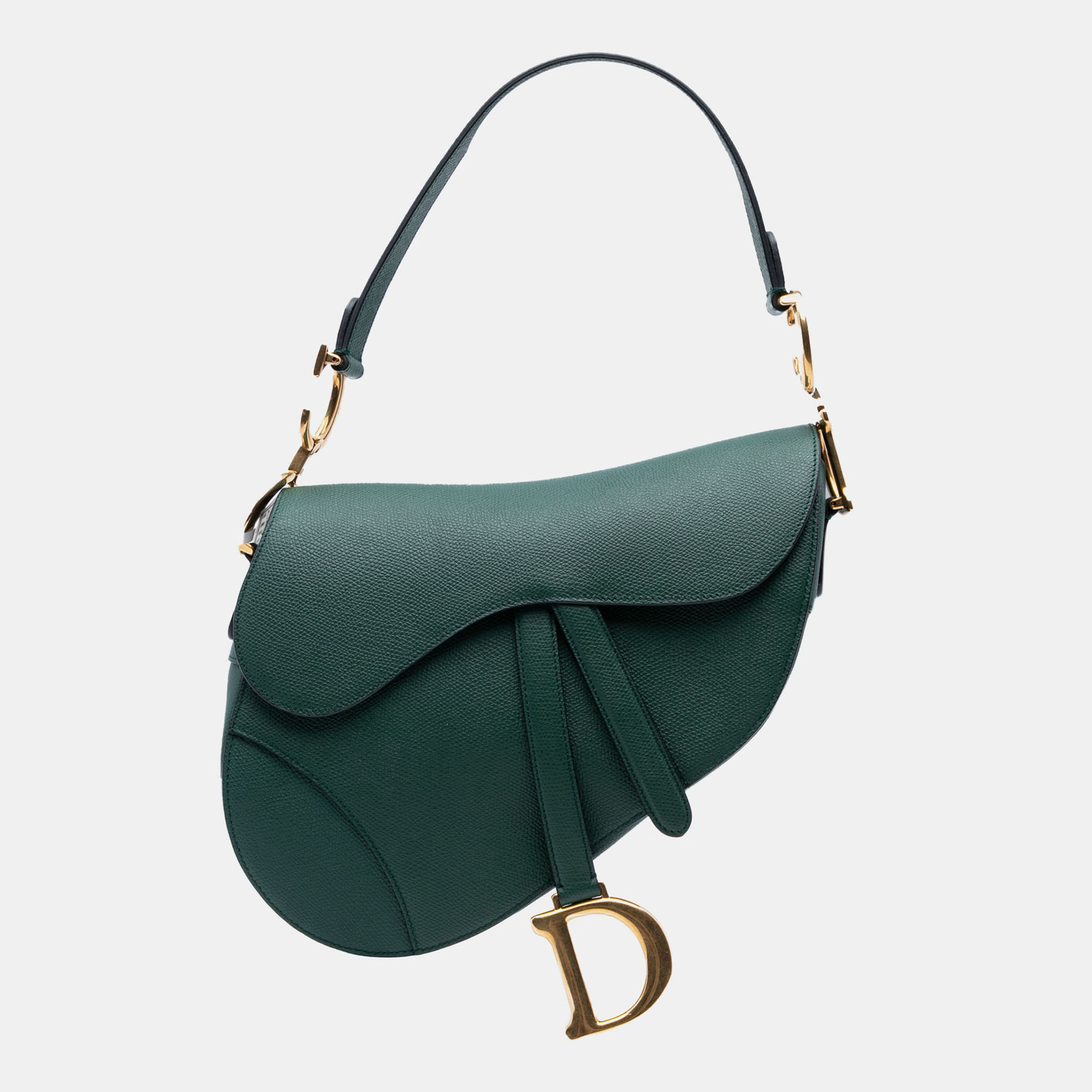 Dior Green Mini Grained Calfskin Saddle Bag
Dior Green Mini Grained Calfskin Saddle Bag