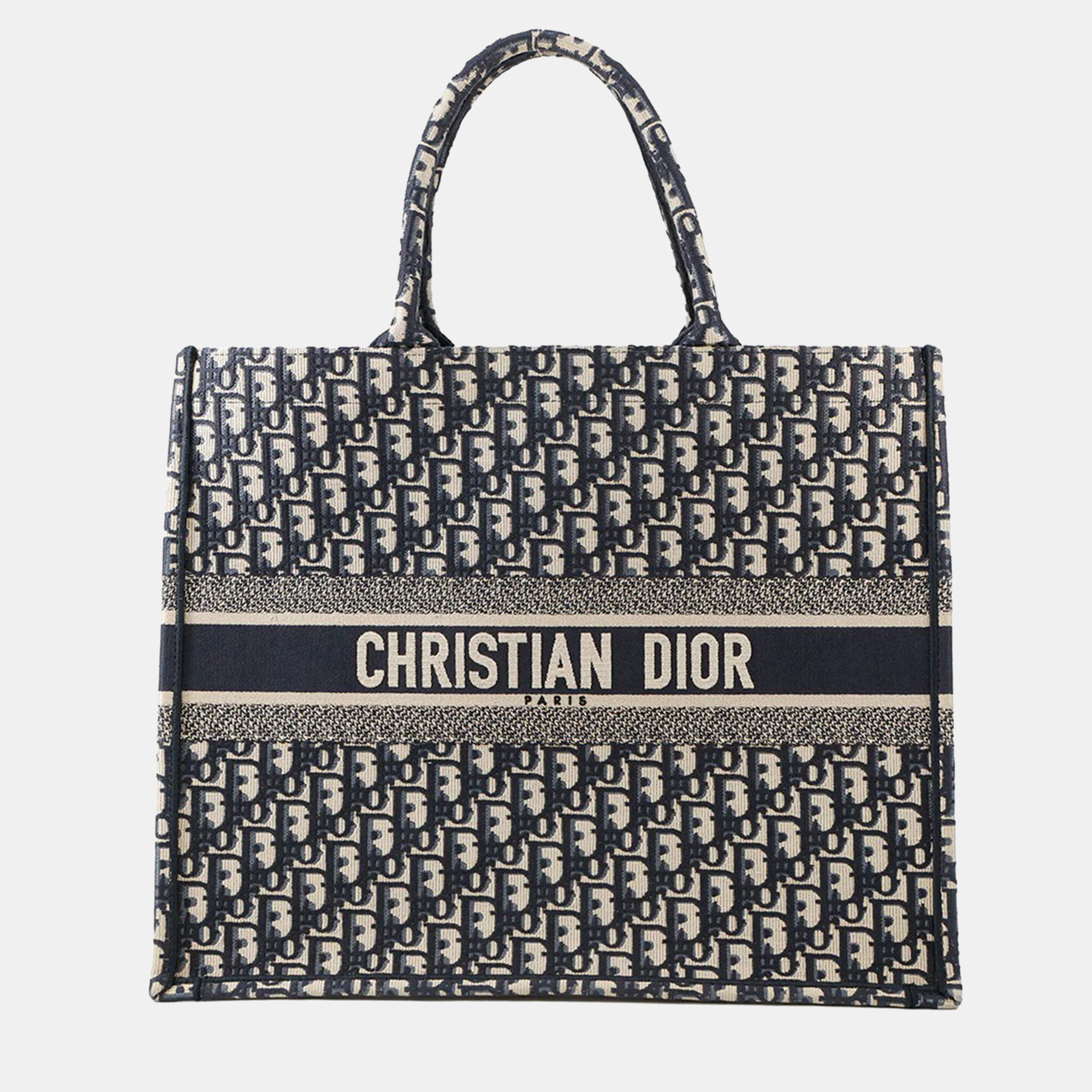 Dior Book Tote Navy Canvas Size Large, Navy blue
Dior Book Tote Navy Canvas Size Large, Navy blue