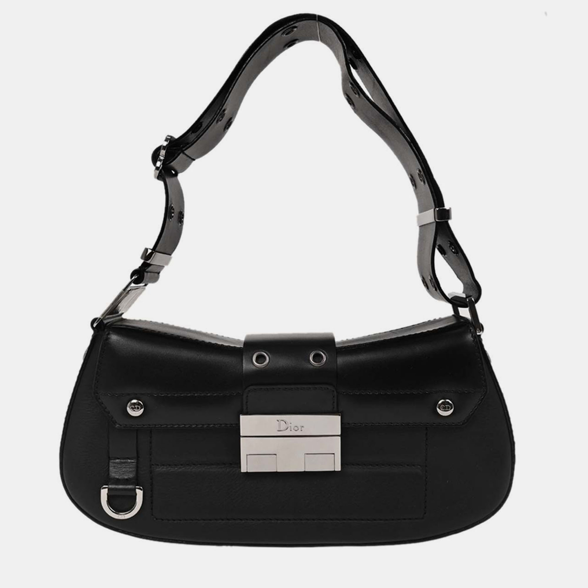 Christian Dior Black Leather Street Chic Columbus Shoulder Bag
Christian Dior Black Leather Street Chic Columbus Shoulder Bag