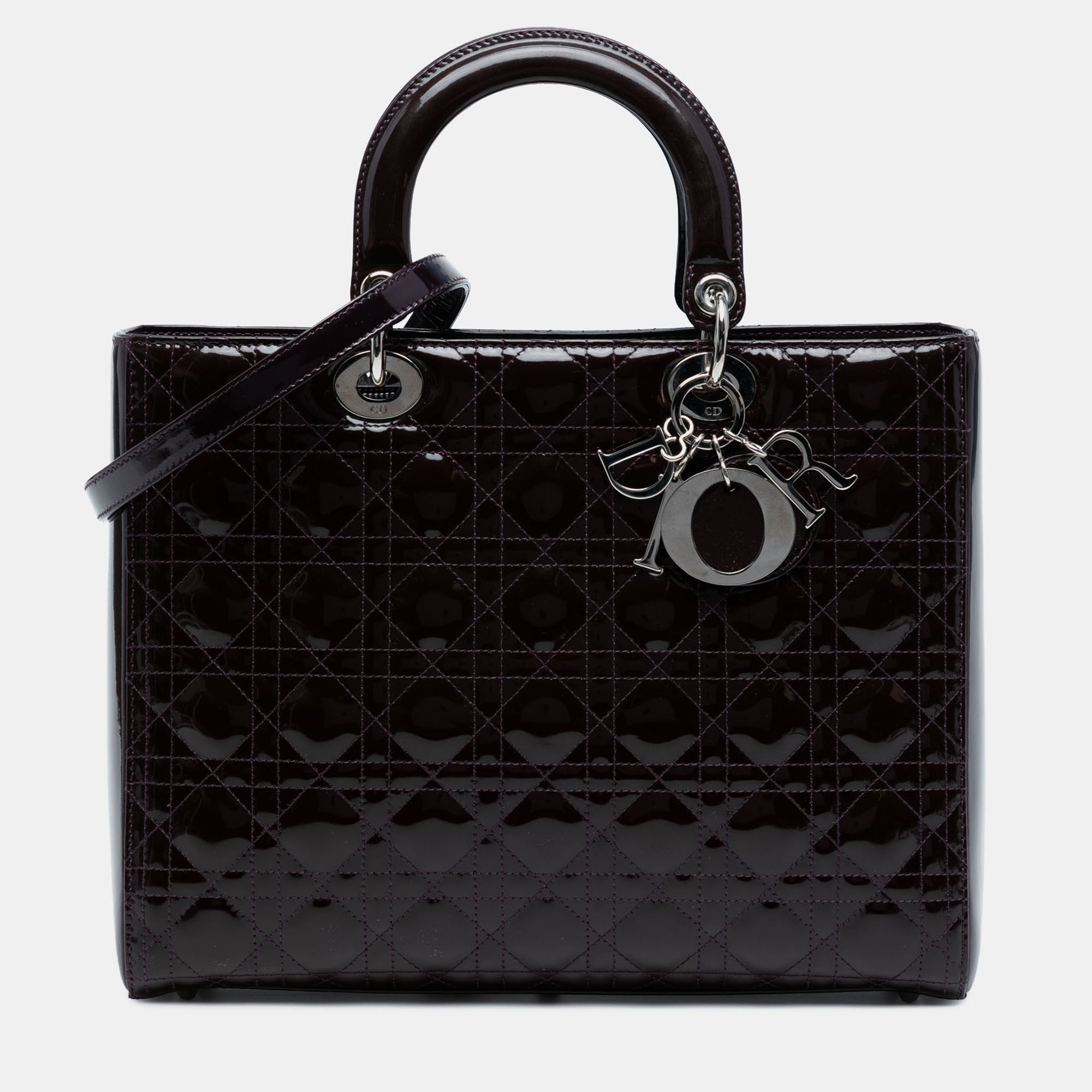 Dior Purple Large Patent Cannage Lady Dior
Dior Purple Large Patent Cannage Lady Dior