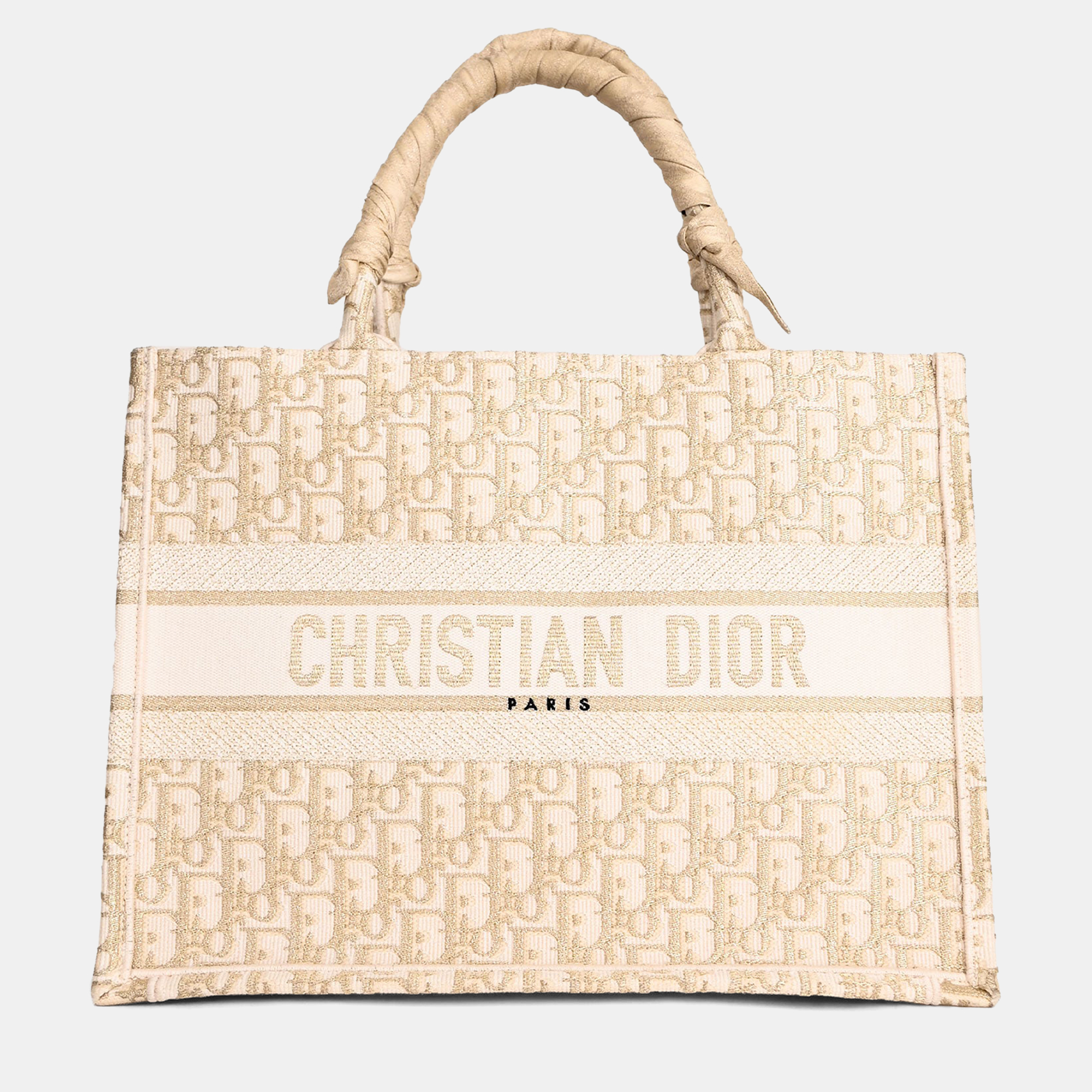Christian Dior 2023 Gold Monogram Medium Book Tote
Christian Dior 2023 Gold Monogram Medium Book Tote