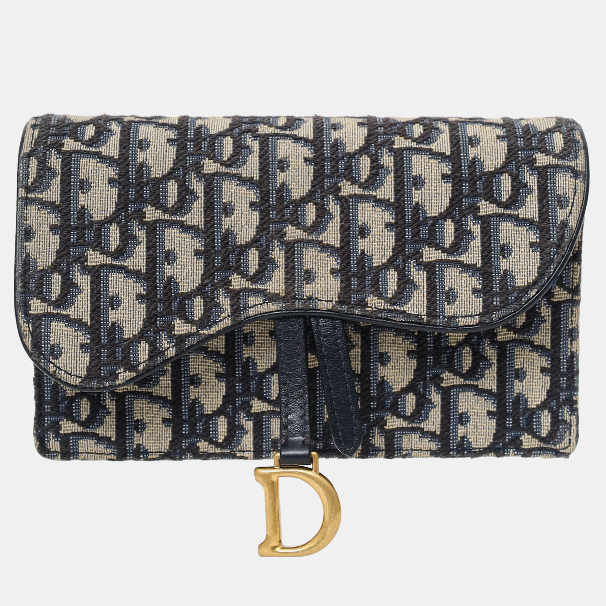 Christian Dior 2022 Navy Oblique Jacquard Saddle Belt Pouch, Navy blue
Christian Dior 2022 Navy Oblique Jacquard Saddle Belt Pouch, Navy blue