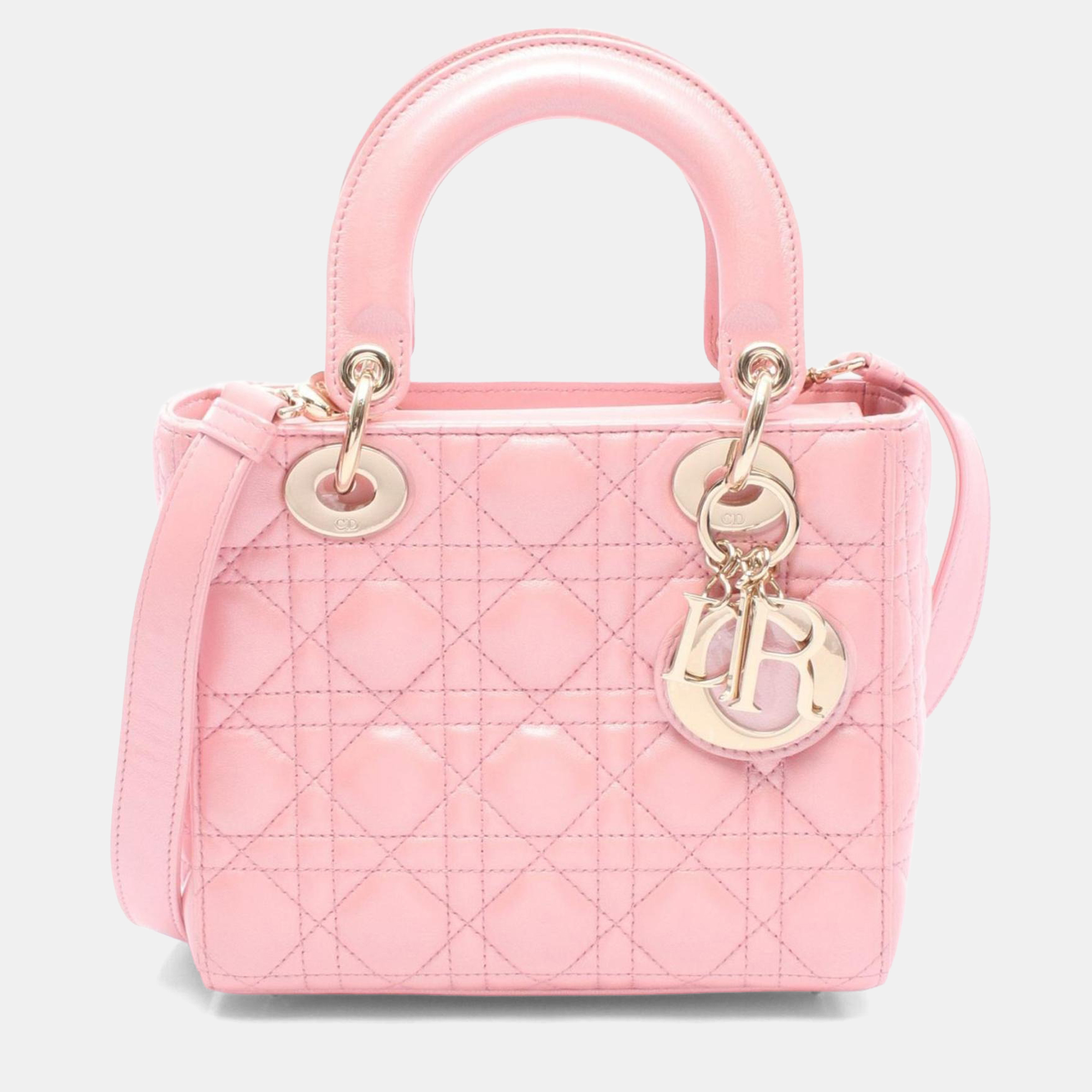 Christian Dior Dior Lady Small Cannage Handbag Leather Pink
Christian Dior Dior Lady Small Cannage Handbag Leather Pink