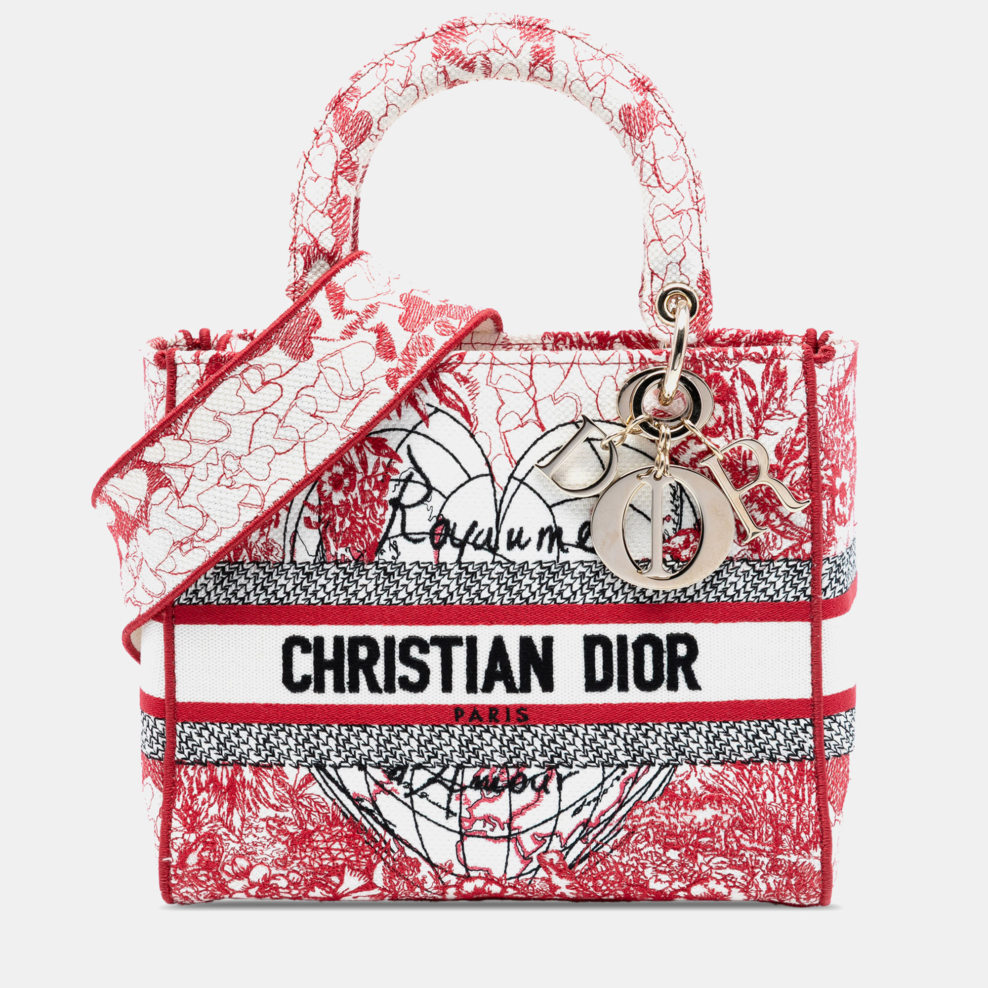 Dior Red DiorAmour Medium Embroidered Canvas Royale Lady D Lite
Dior Red DiorAmour Medium Embroidered Canvas Royale Lady D Lite