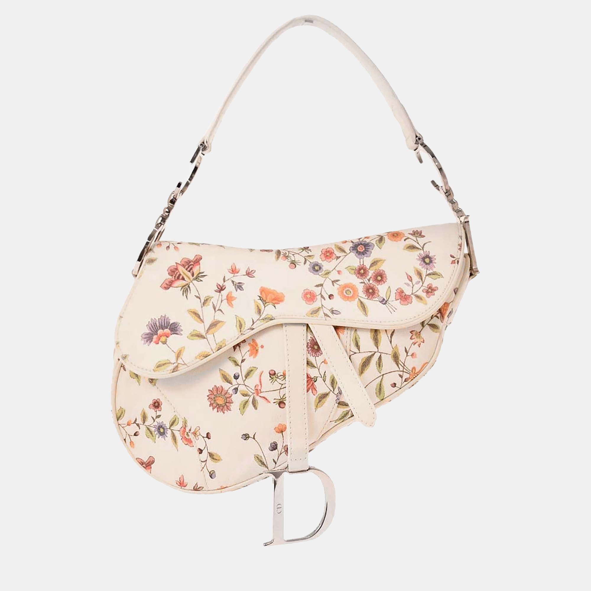 Christian Dior White Canvas Saddle Handbag
Christian Dior White Canvas Saddle Handbag