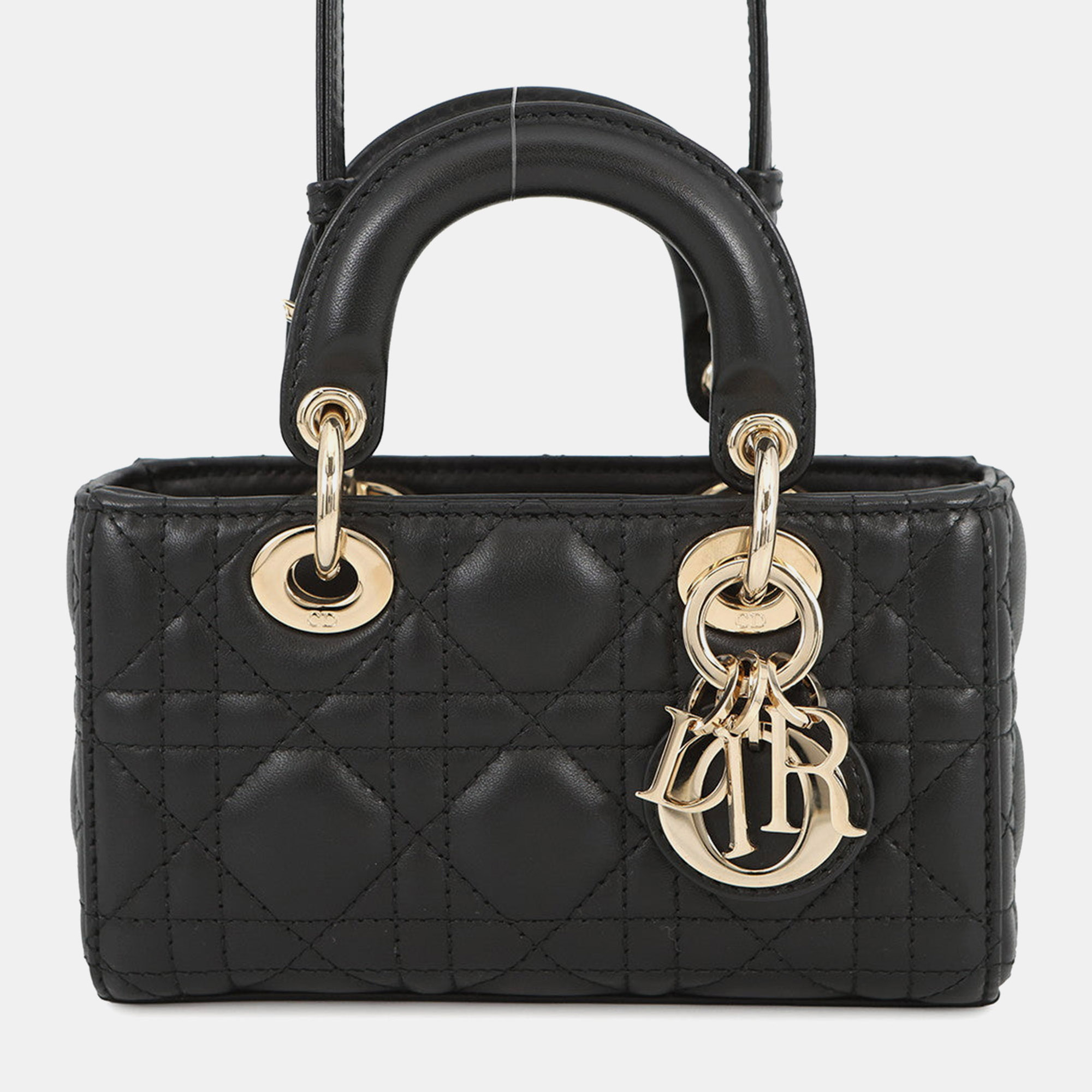 Dior Lady D-Joy Cannage 3-Way Bag Black Lambskin Size Micro
Dior Lady D-Joy Cannage 3-Way Bag Black Lambskin Size Micro