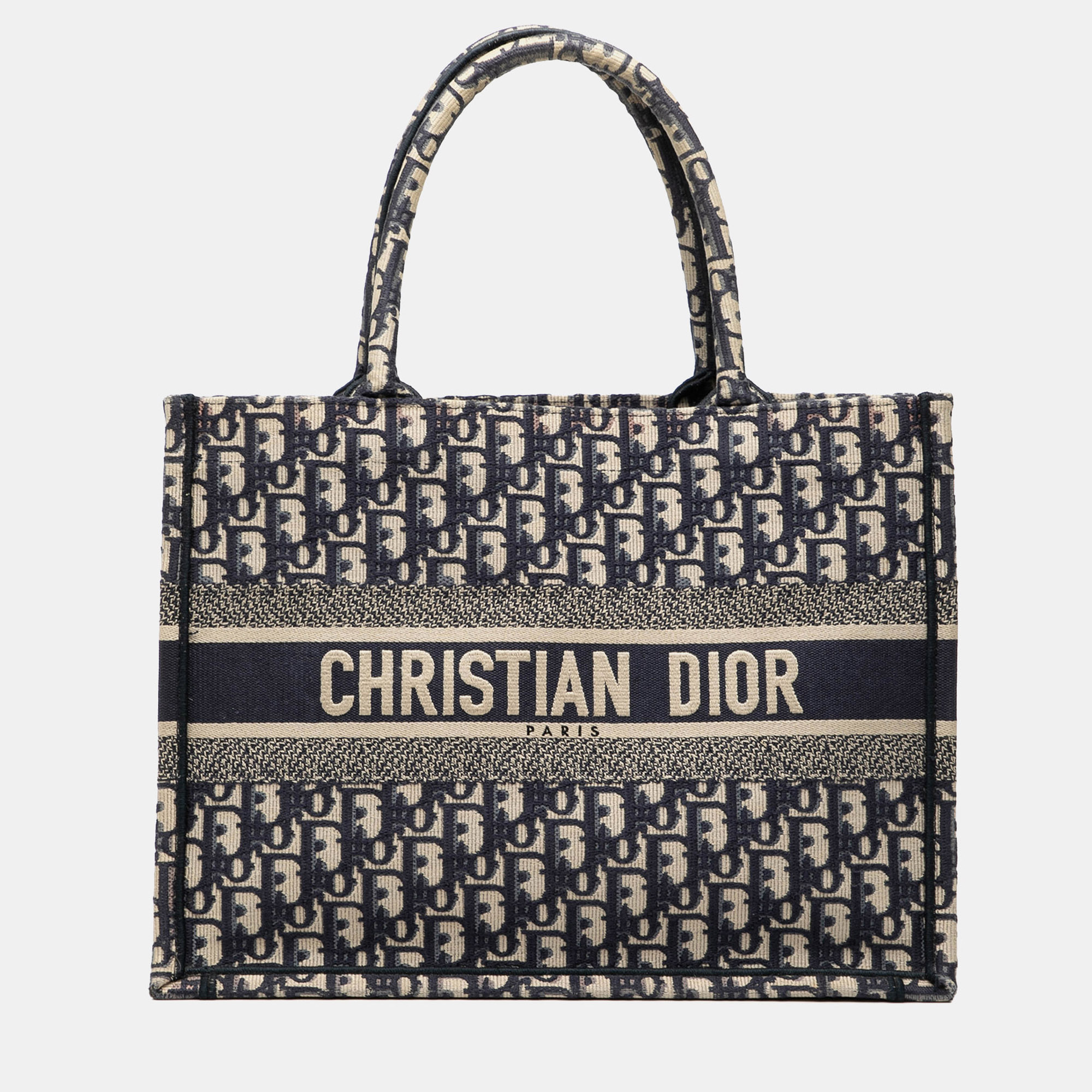 Dior Blue Medium Oblique Embroidered Canvas Book Tote
Dior Blue Medium Oblique Embroidered Canvas Book Tote