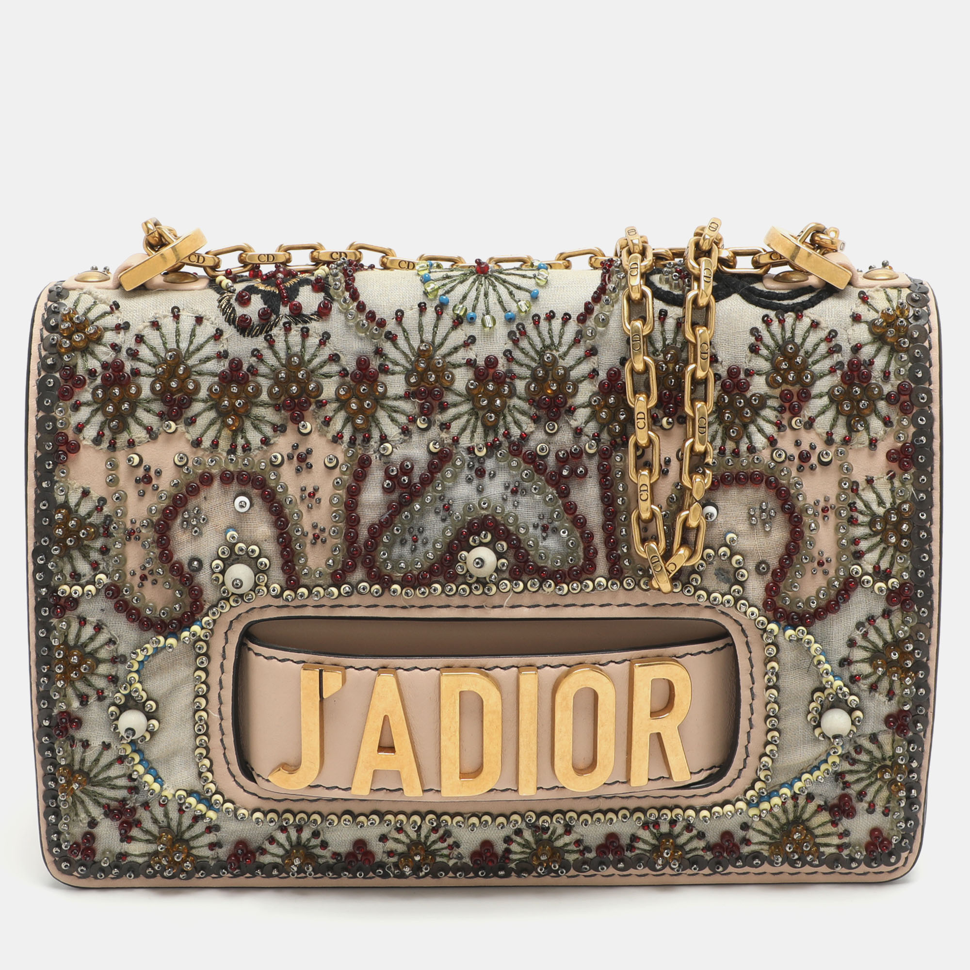 Dior J'Adior Multicolor Leather and Mesh Embellished Shoulder Bag
Dior J'Adior Multicolor Leather and Mesh Embellished Shoulder Bag
