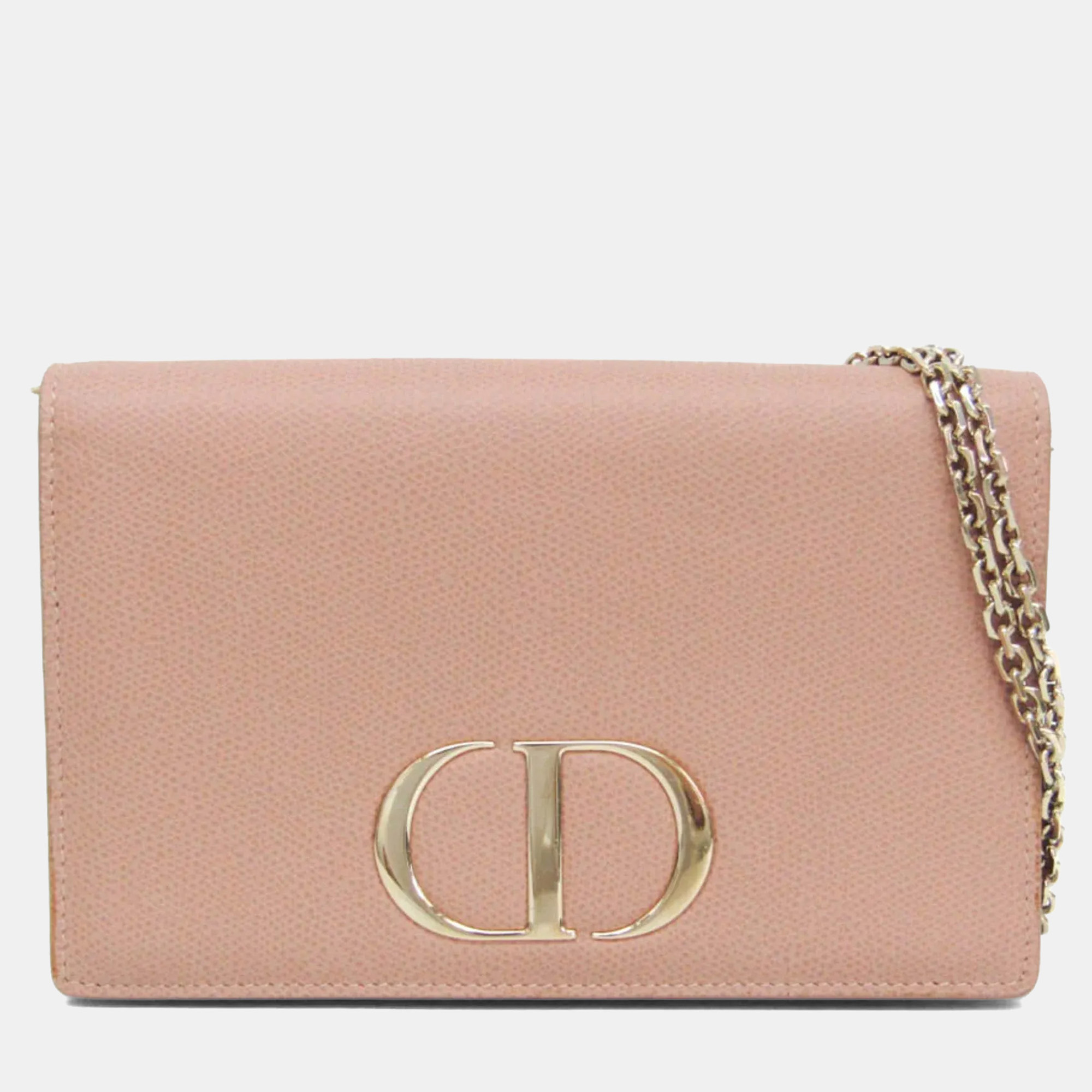 Christian Dior 30 Montaigne Chain Shoulder Bag Leather Shoulder Bag Pink Beige
Christian Dior 30 Montaigne Chain Shoulder Bag Leather Shoulder Bag Pink Beige