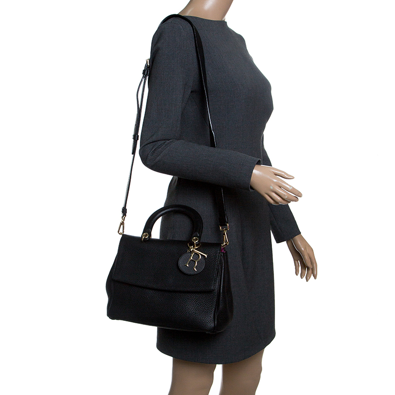 Dior Black Leather Small Be Dior Shoulder Bag