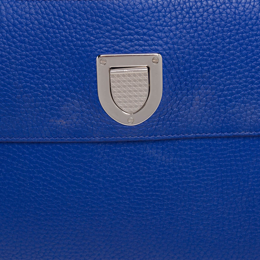 Dior Blue Pebbled Leather Medium Diorever Tote