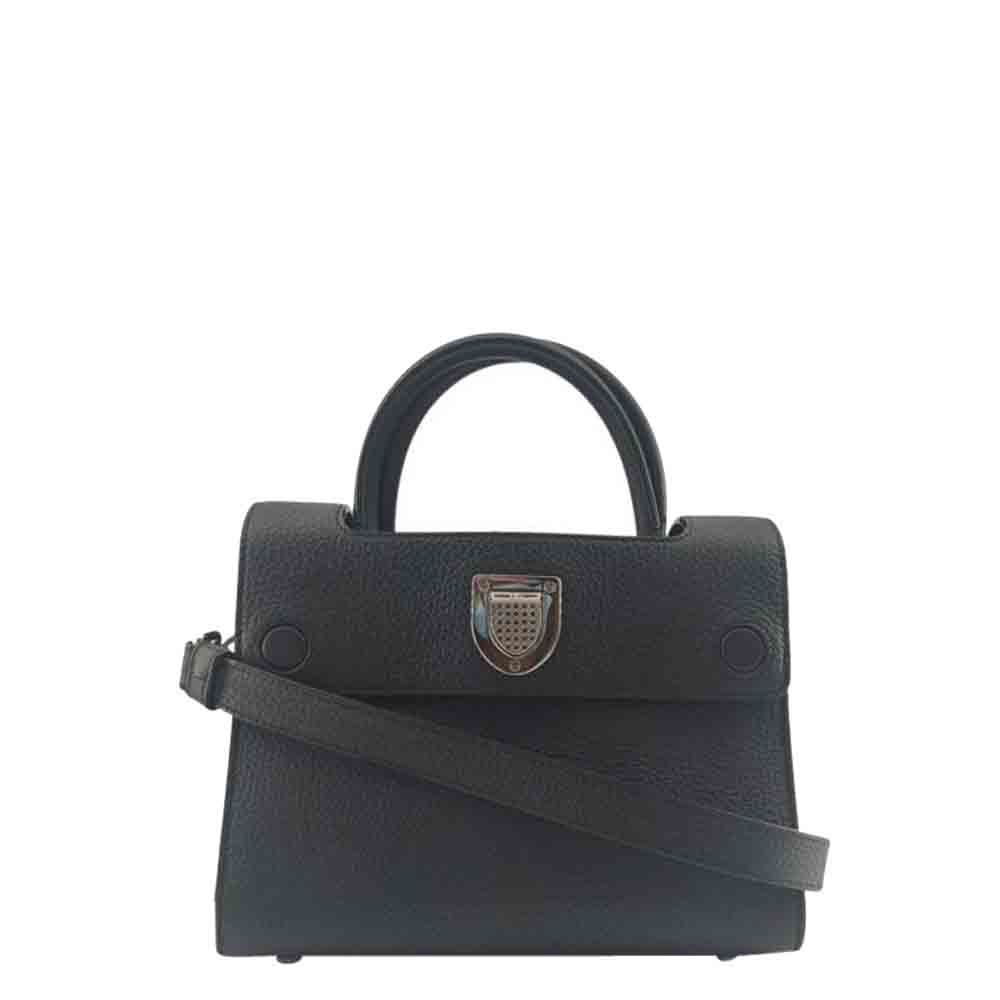 Dior Black Leather Diorever Shoulder Bag