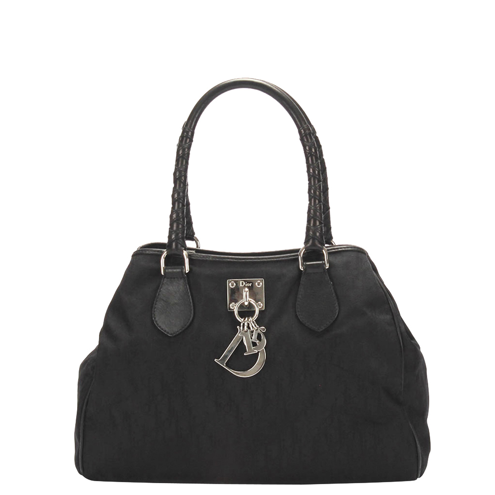 Dior Black Oblique Nylon Bag
