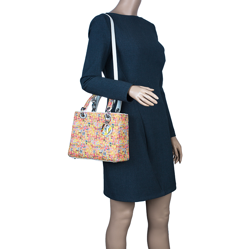Dior Multicolor Embroidered Fabric Medium Limited Edition Lady Dior Tote
Dior Multicolor Embroidered Fabric Medium Limited Edition Lady Dior Tote