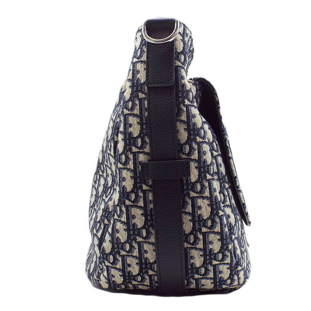 Dior Blue Canvas Leather Monogram Oblique Saddle Large Shoulder Bag
Dior Blue Canvas Leather Monogram Oblique Saddle Large Shoulder Bag
