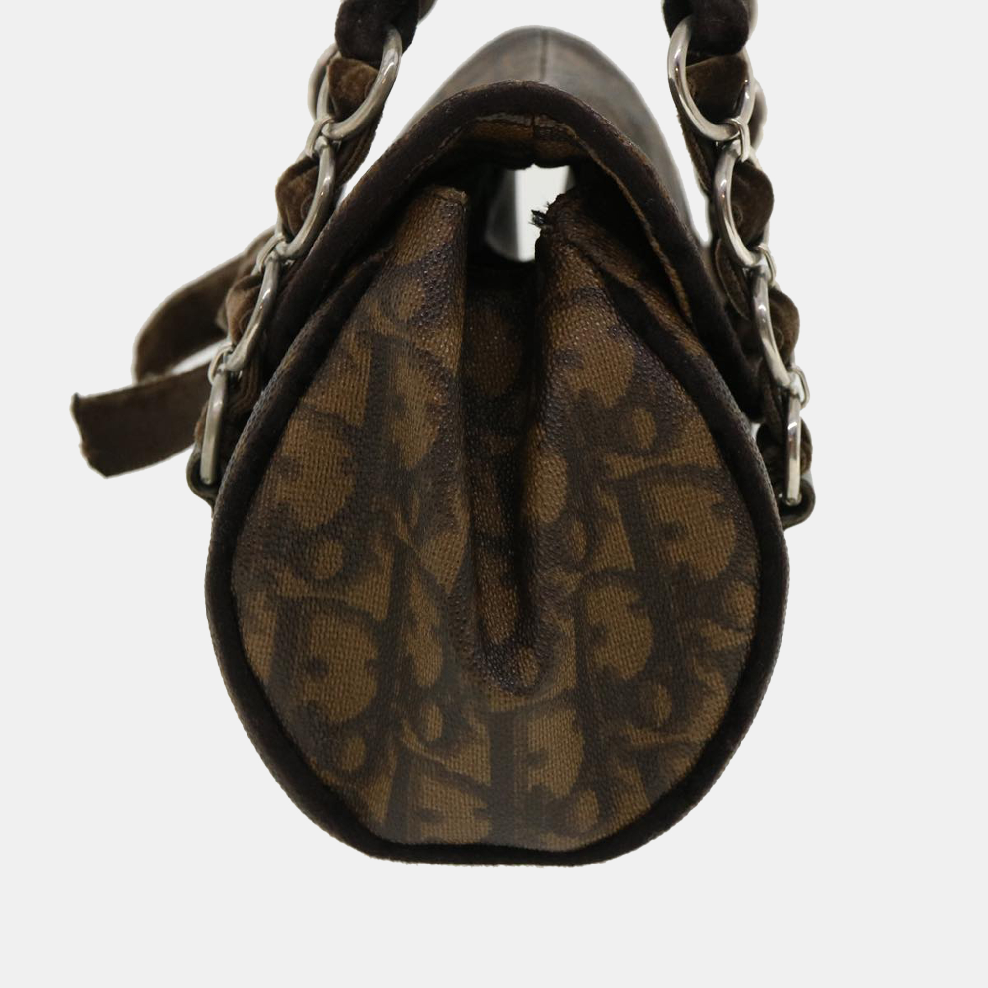 Dior Brown Oblique Canvas Vintage Shoulder Bag