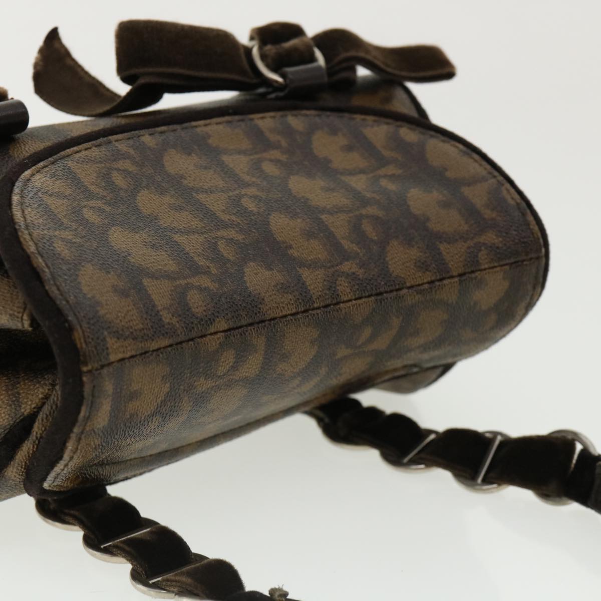 Dior Brown Oblique Canvas Vintage Shoulder Bag