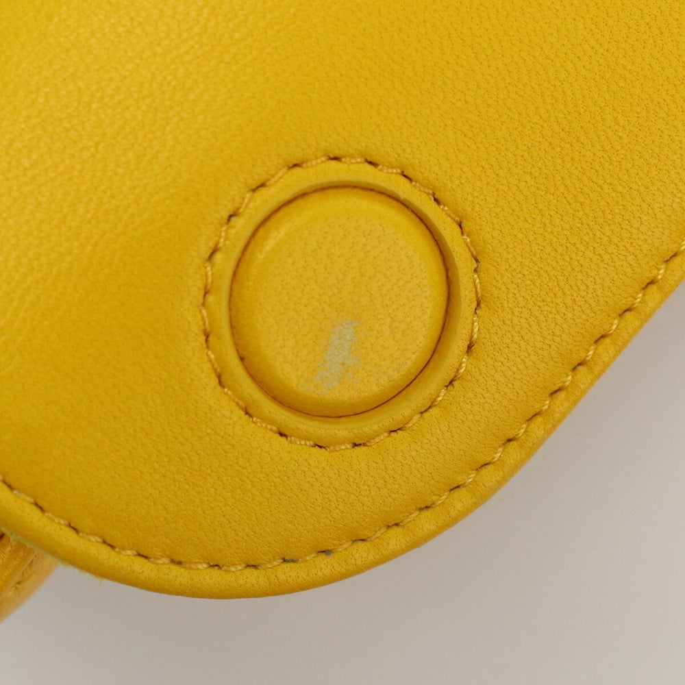 Dior Yellow Leather Medium Lady D-Joy Shoulder Bag