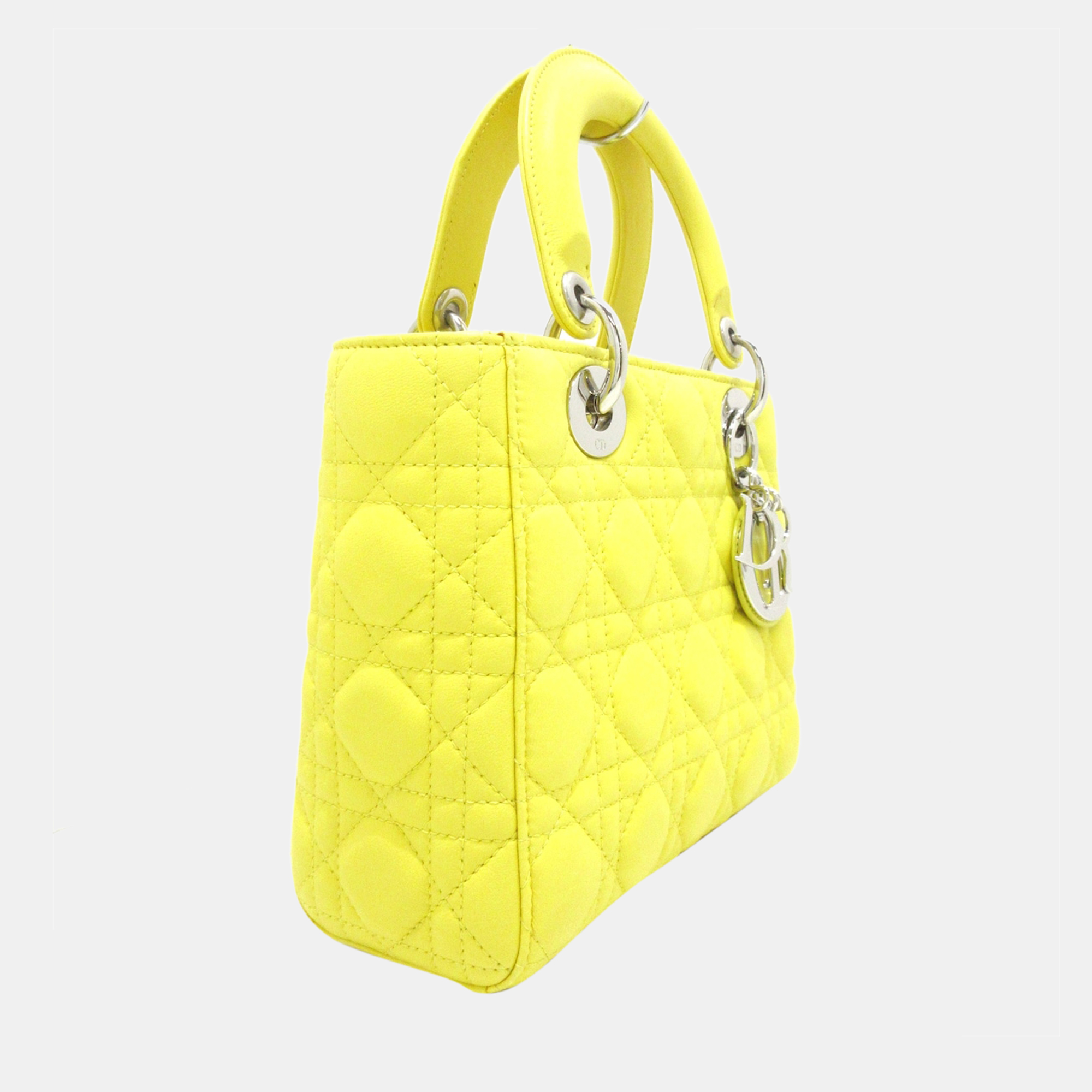 Dior Yellow Leather Lady Dior handbag
Dior Yellow Leather Lady Dior handbag