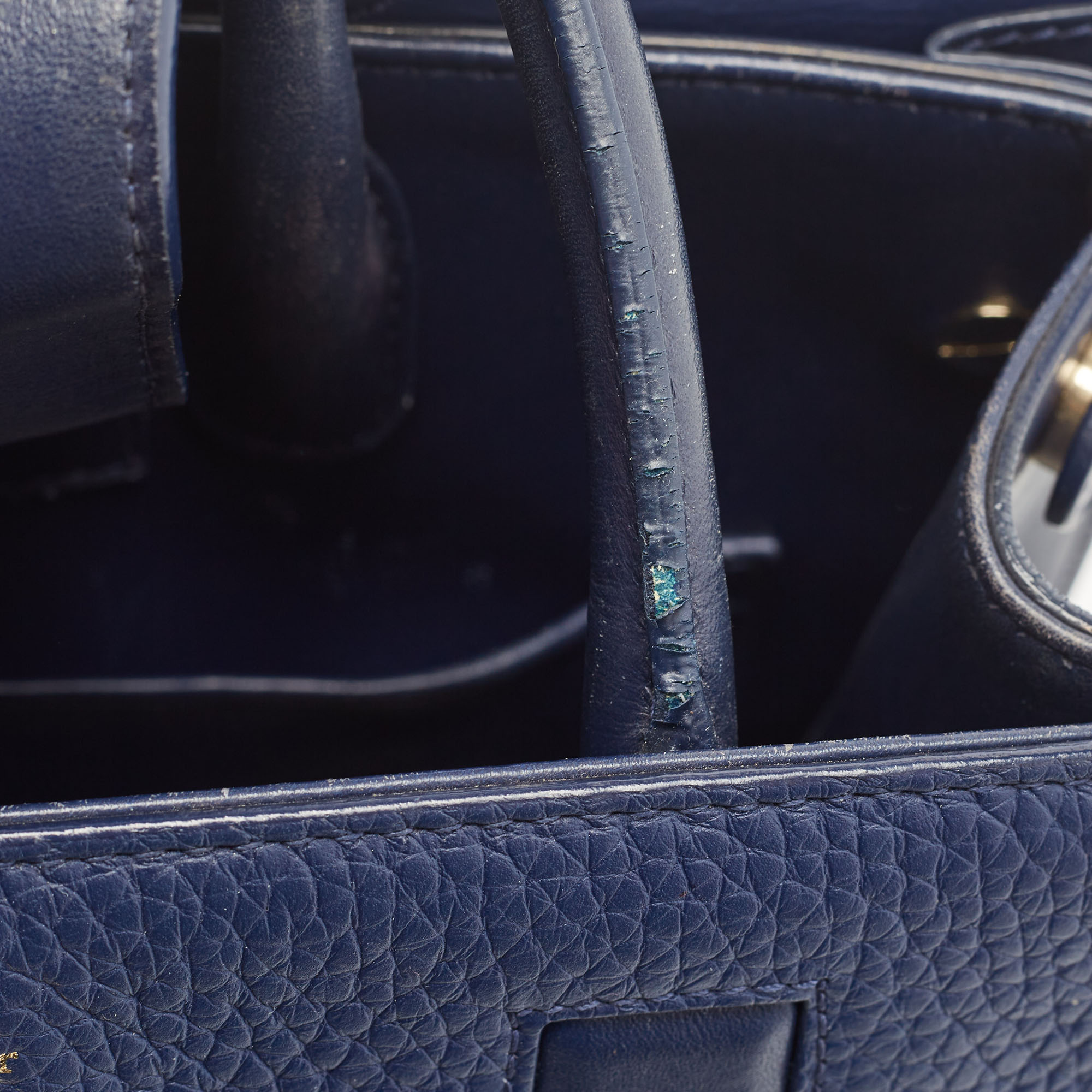 Dior Blue Leather Medium Diorever Bag