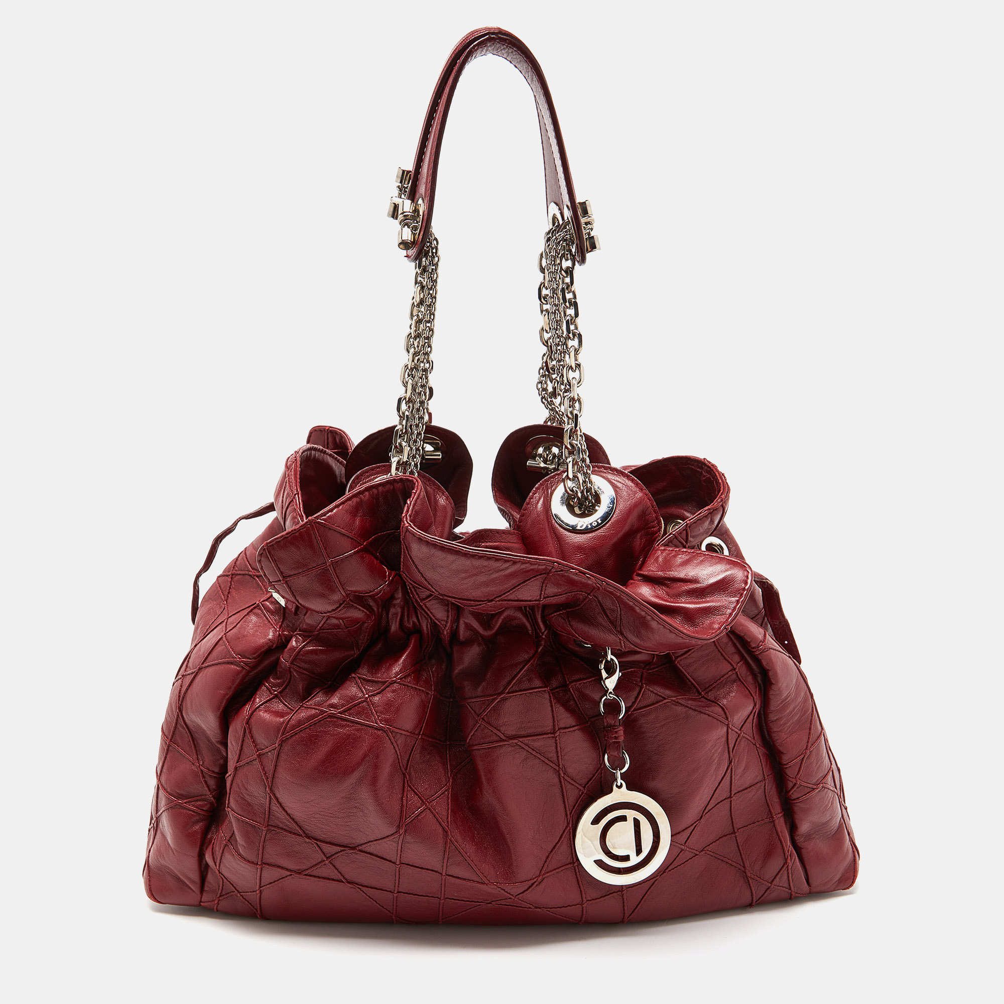 Dior Red Cannage Leather Le Trente Hobo