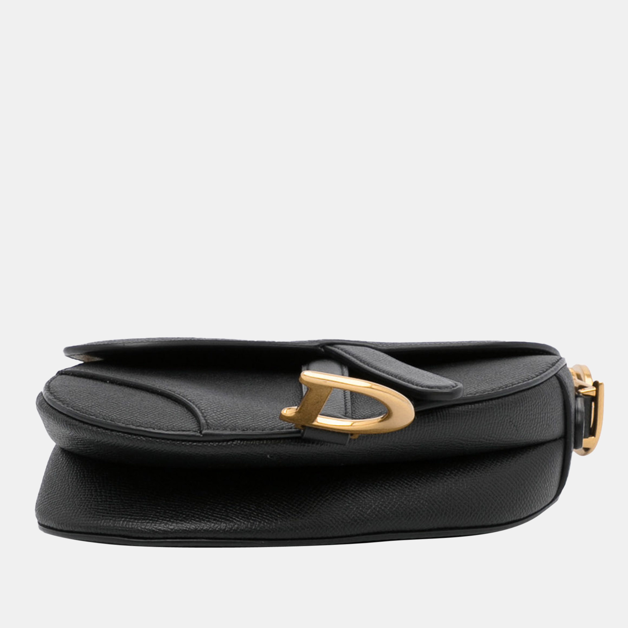 Dior Black Mini Leather Saddle