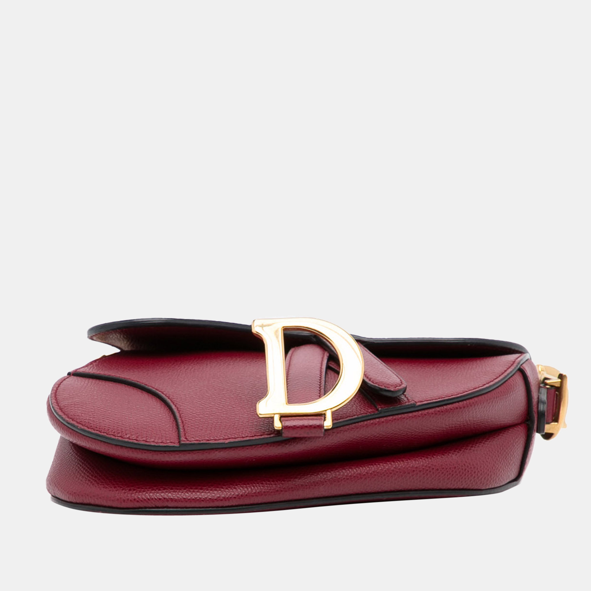 Dior Red Mini Leather Saddle