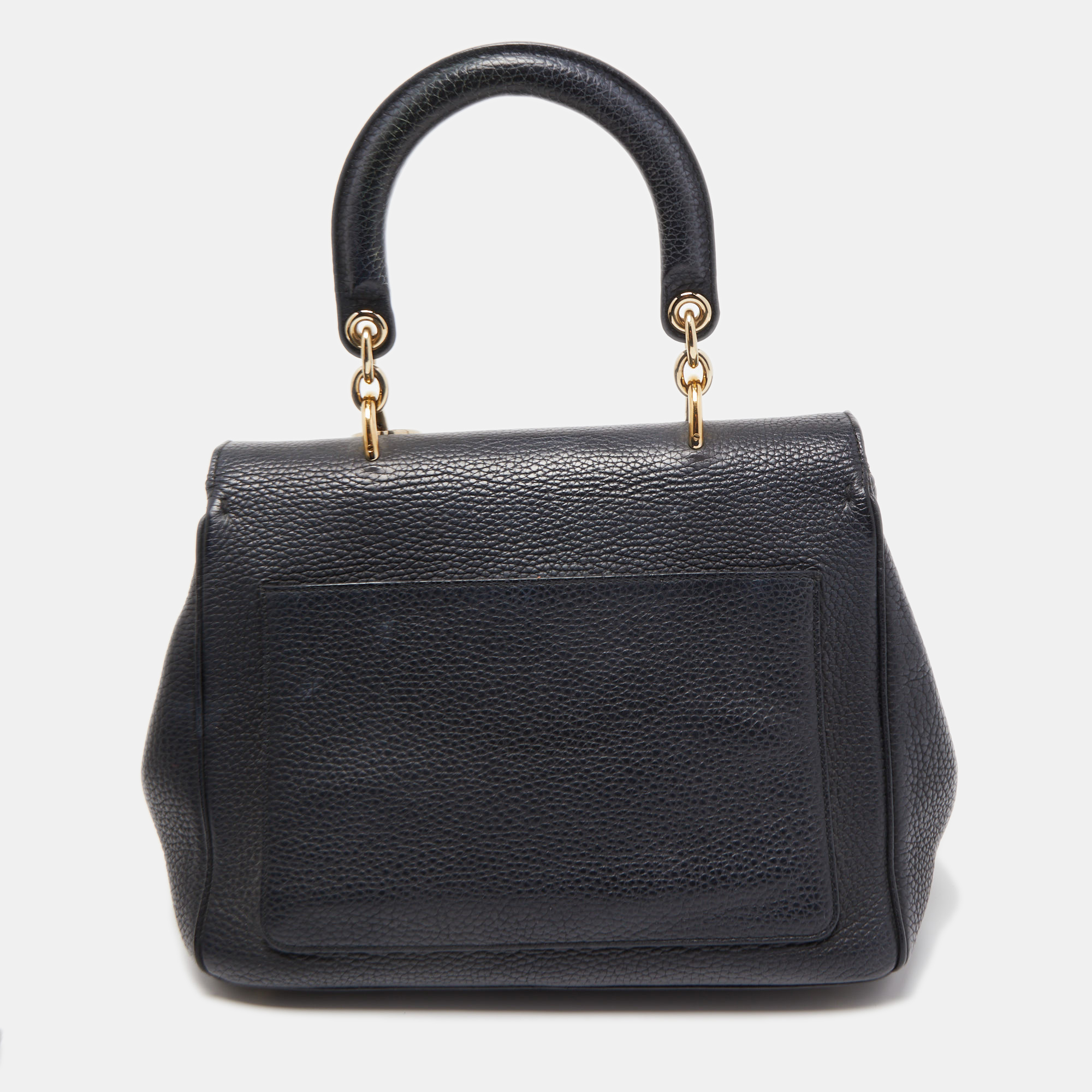 Dior Black Leather Small Be Dior Top Handle Bag