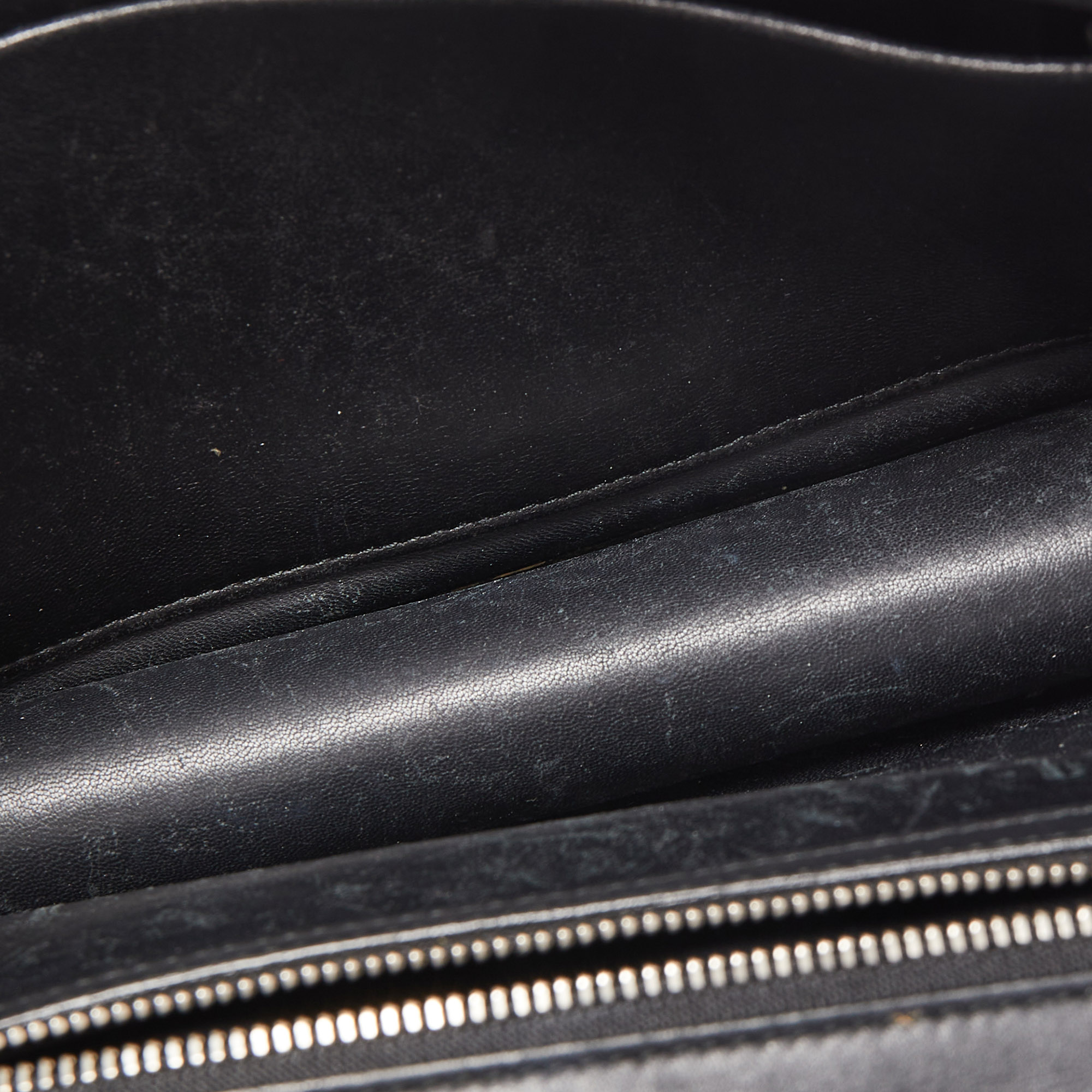 Dior Black Leather Medium Patch Diorama Shoulder Bag