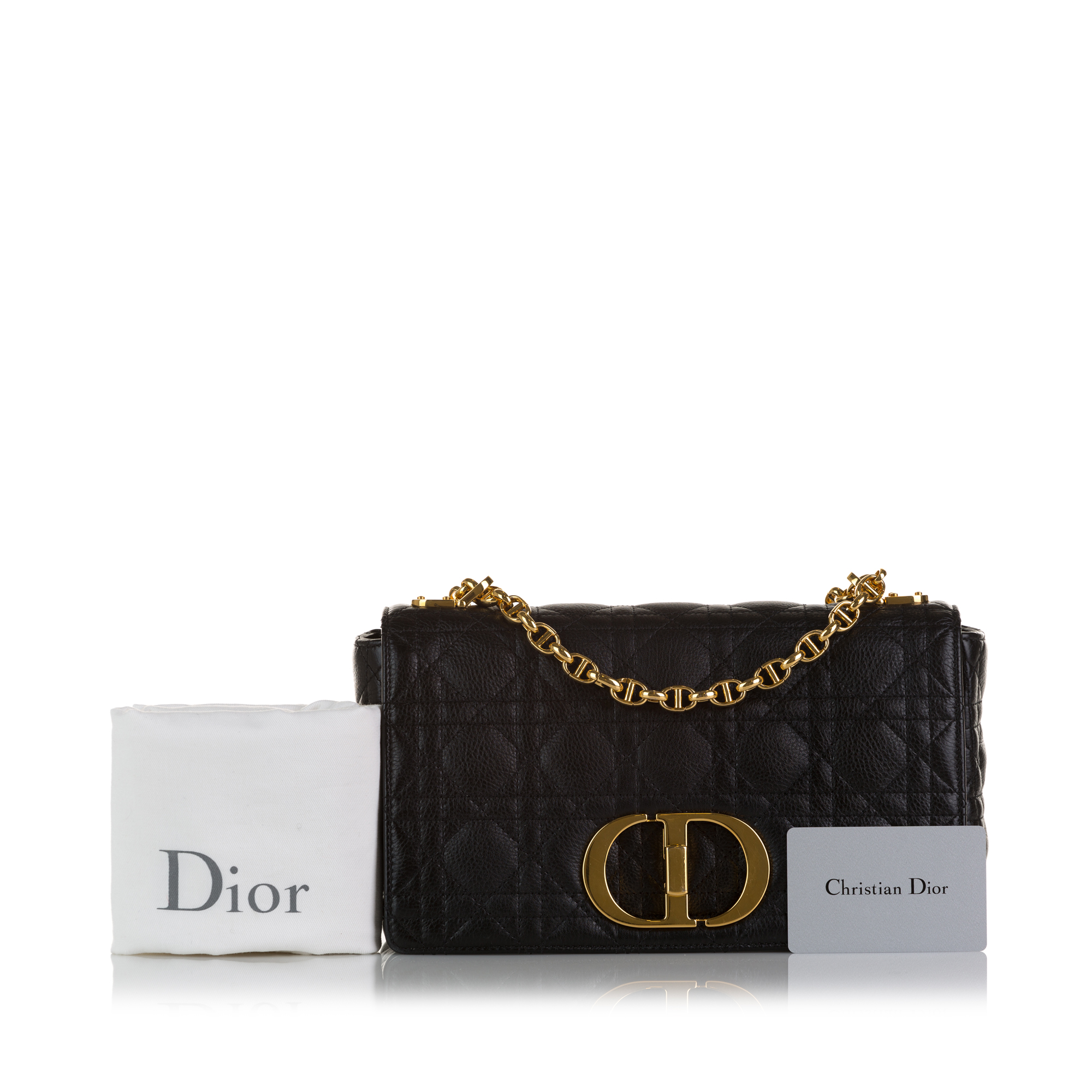 Dior Black Medium Caro Cannage