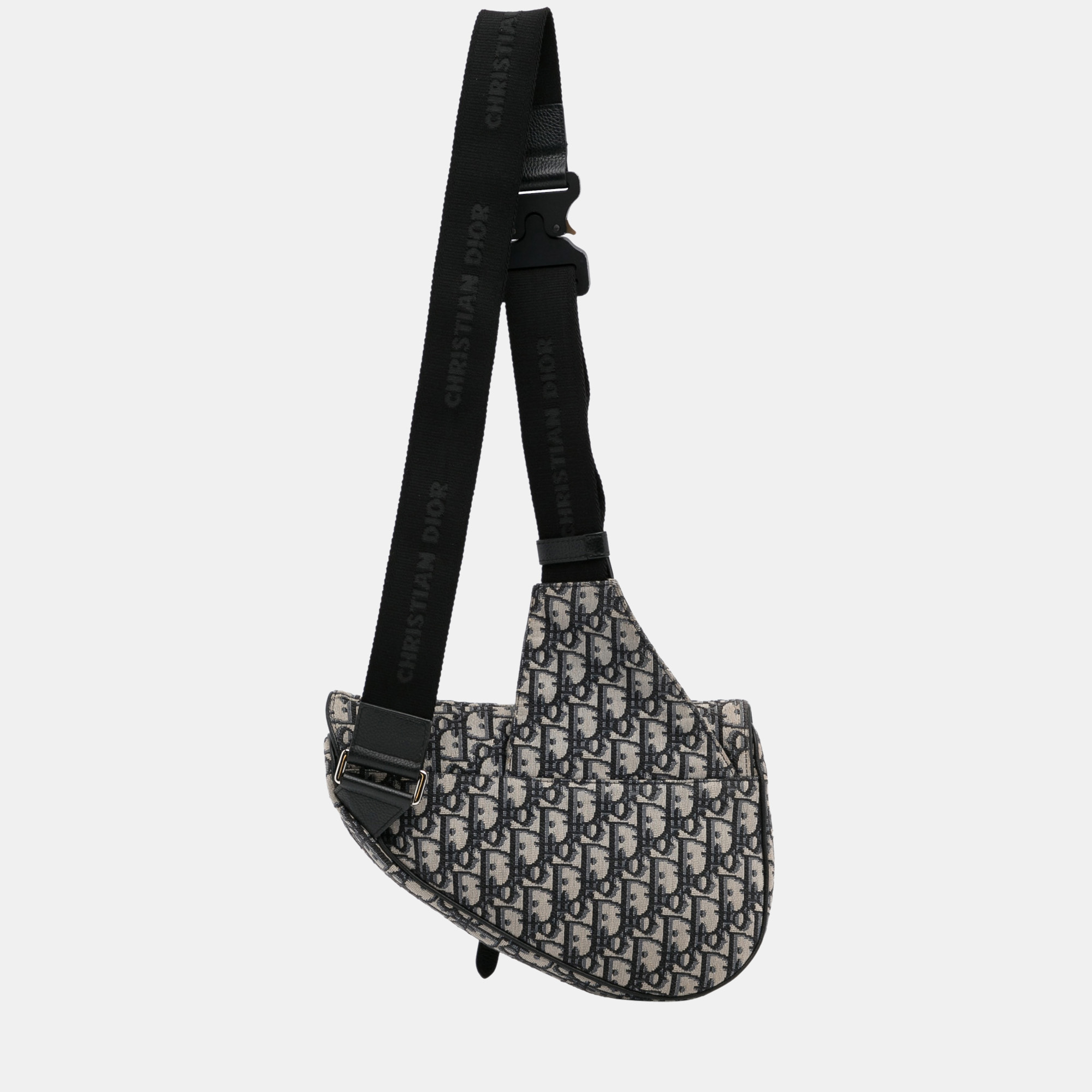 Dior Blue Oblique Saddle Crossbody Bag