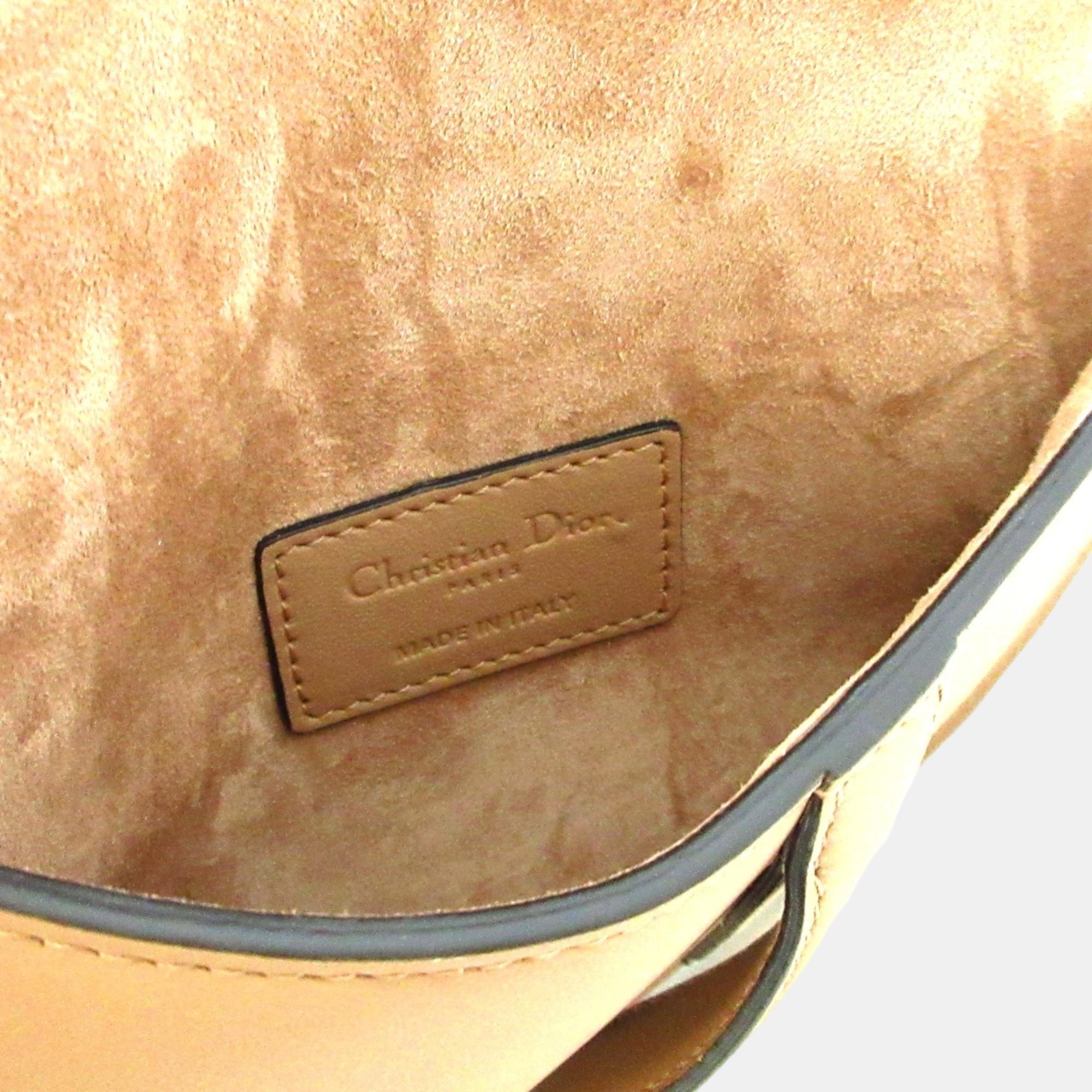 Dior Pink Leather Saddle Belt Bag
