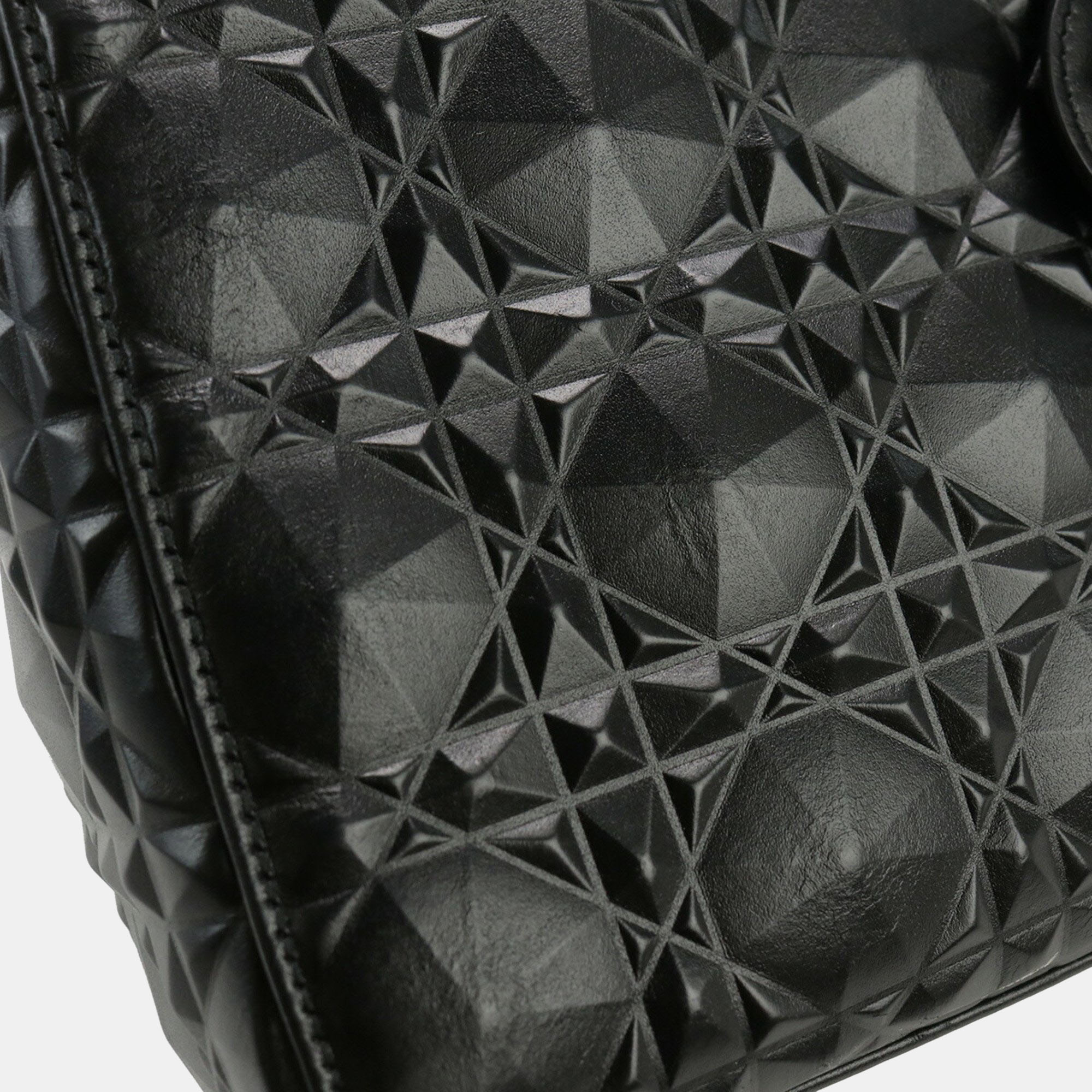 Dior Black Diamond Cannage Leather Small Lady Dior My ABCDior Tote Bag
