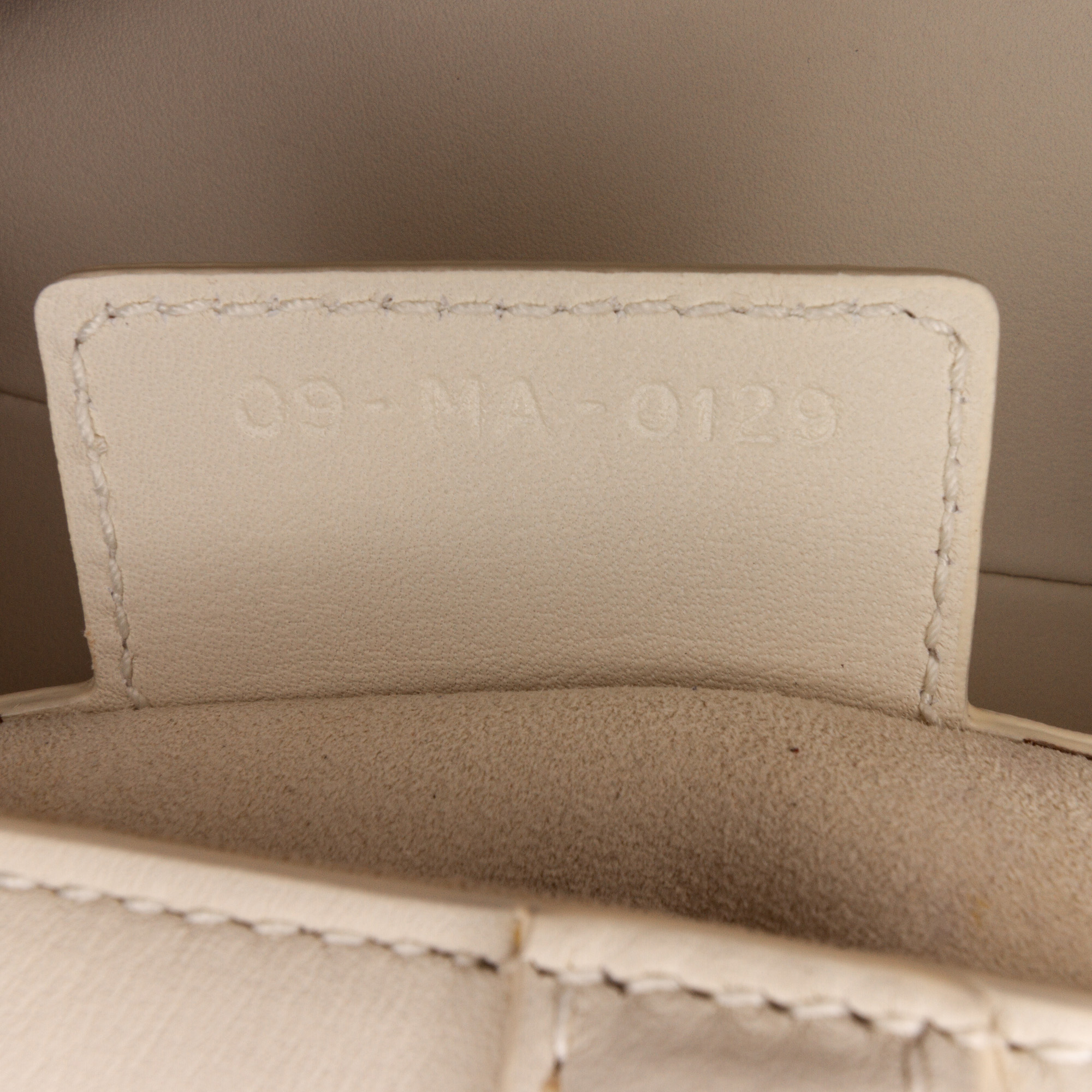 Dior White Leather Ultra Matte Saddle