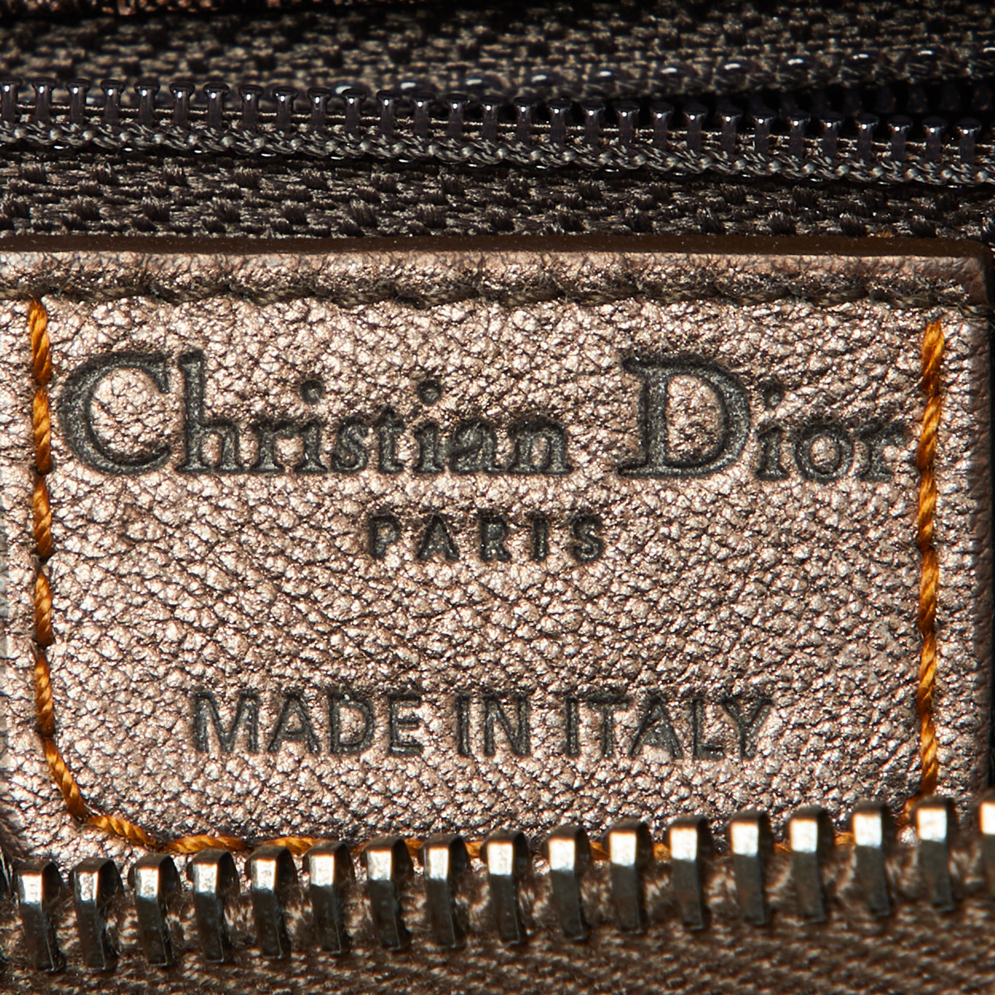 Dior Copper Leather Large Gaucho Double Saddle Shoulder Bag