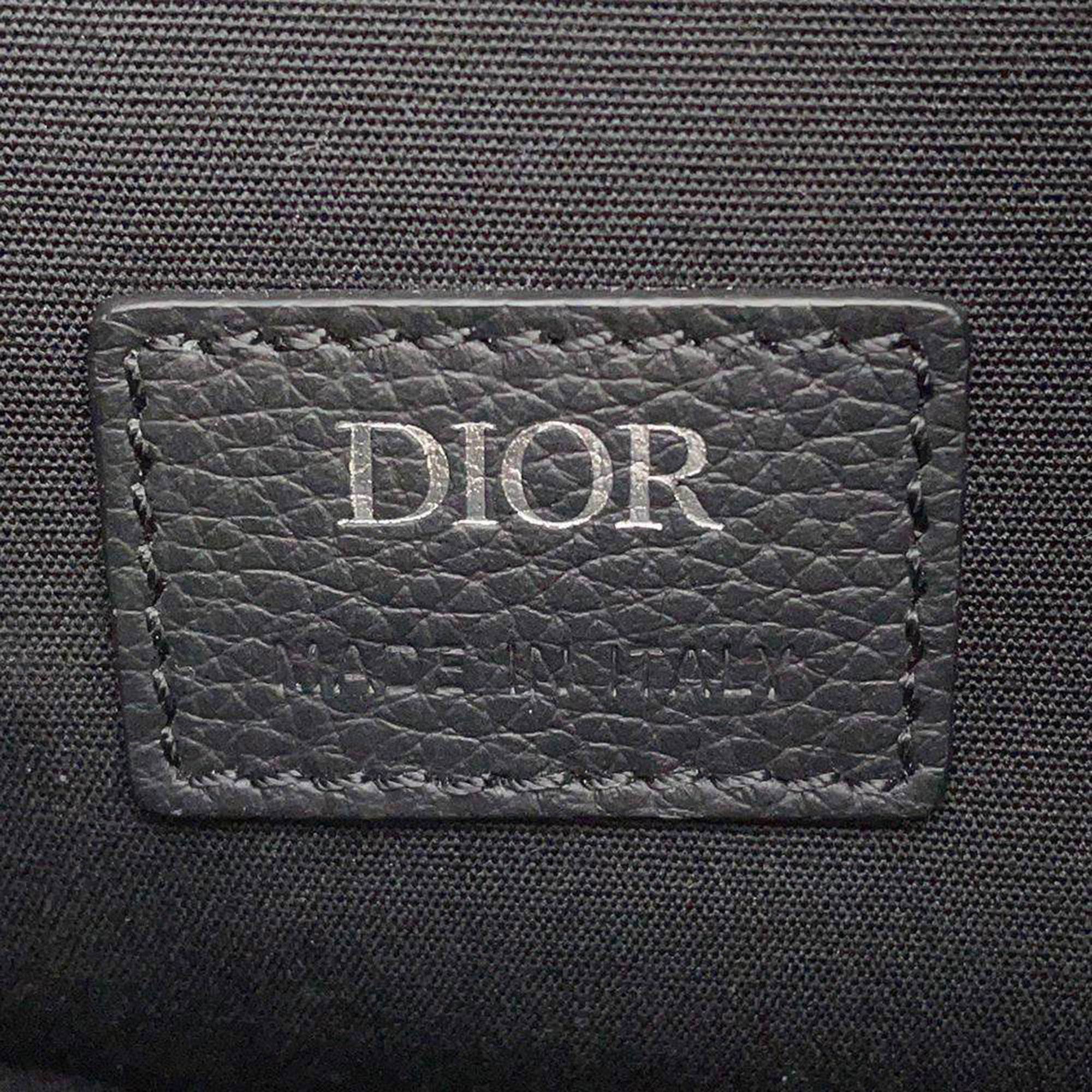 Dior Blue Oblique Canvas Soft Saddle Shoulder Bag
