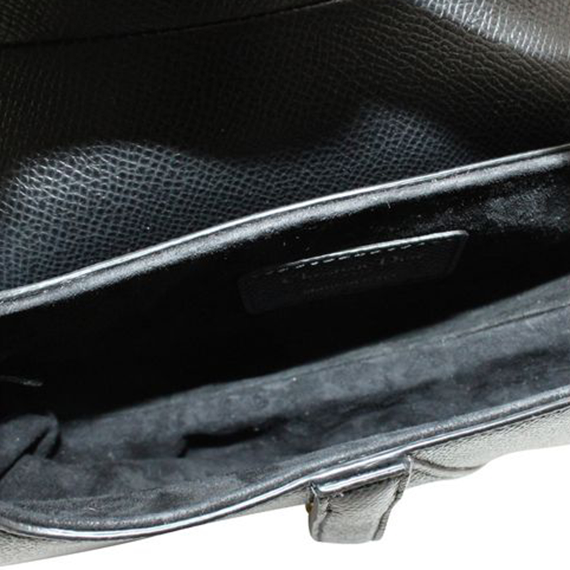 DIOR Black Mini Leather Saddle Bag HANDBAGS