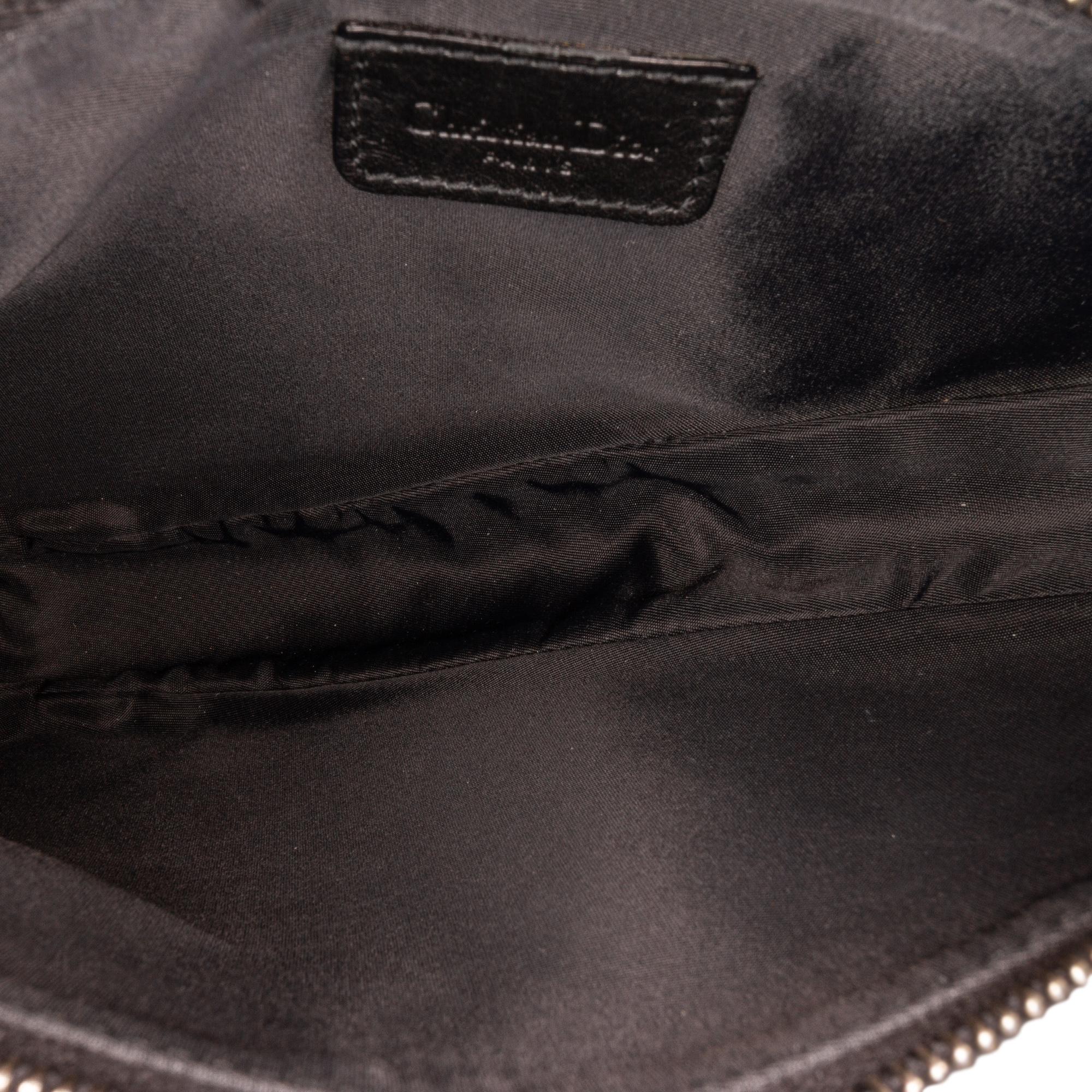 Dior Black Canvas Mini Oblique Saddle