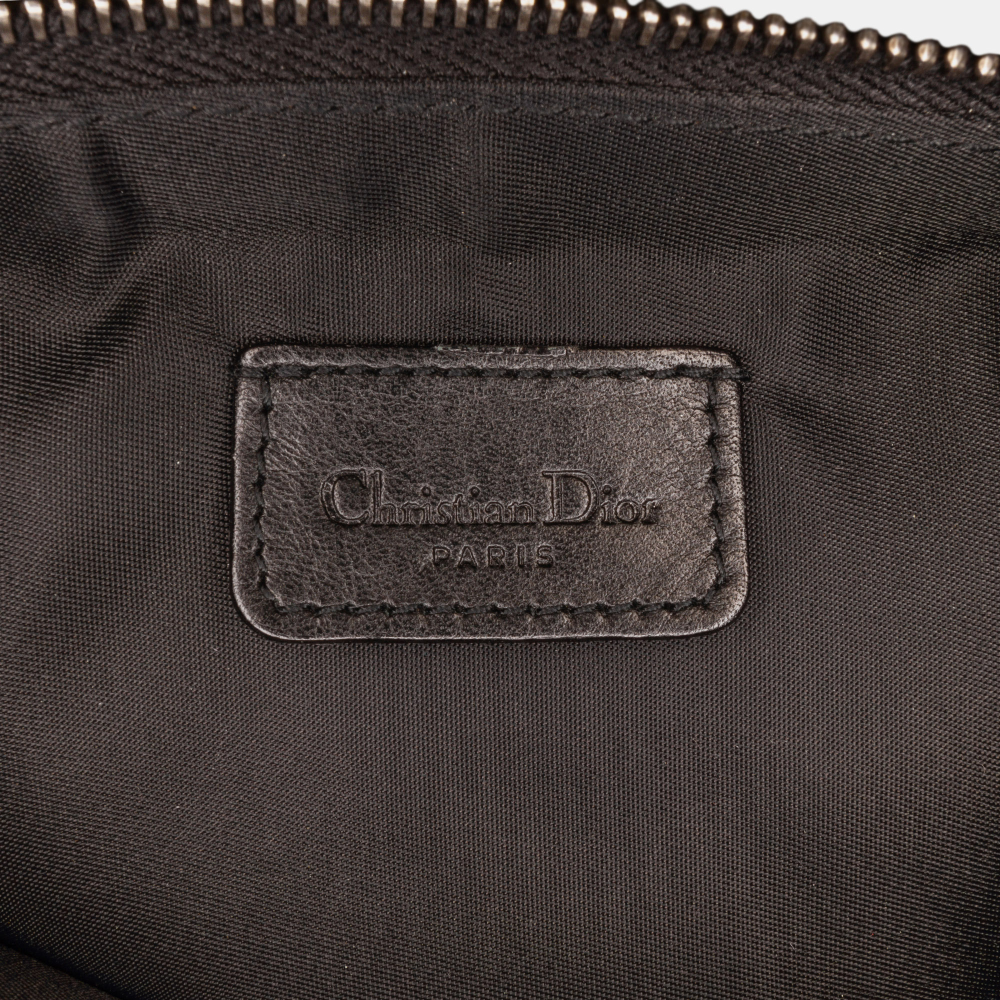 Dior Black Canvas Mini Oblique Saddle