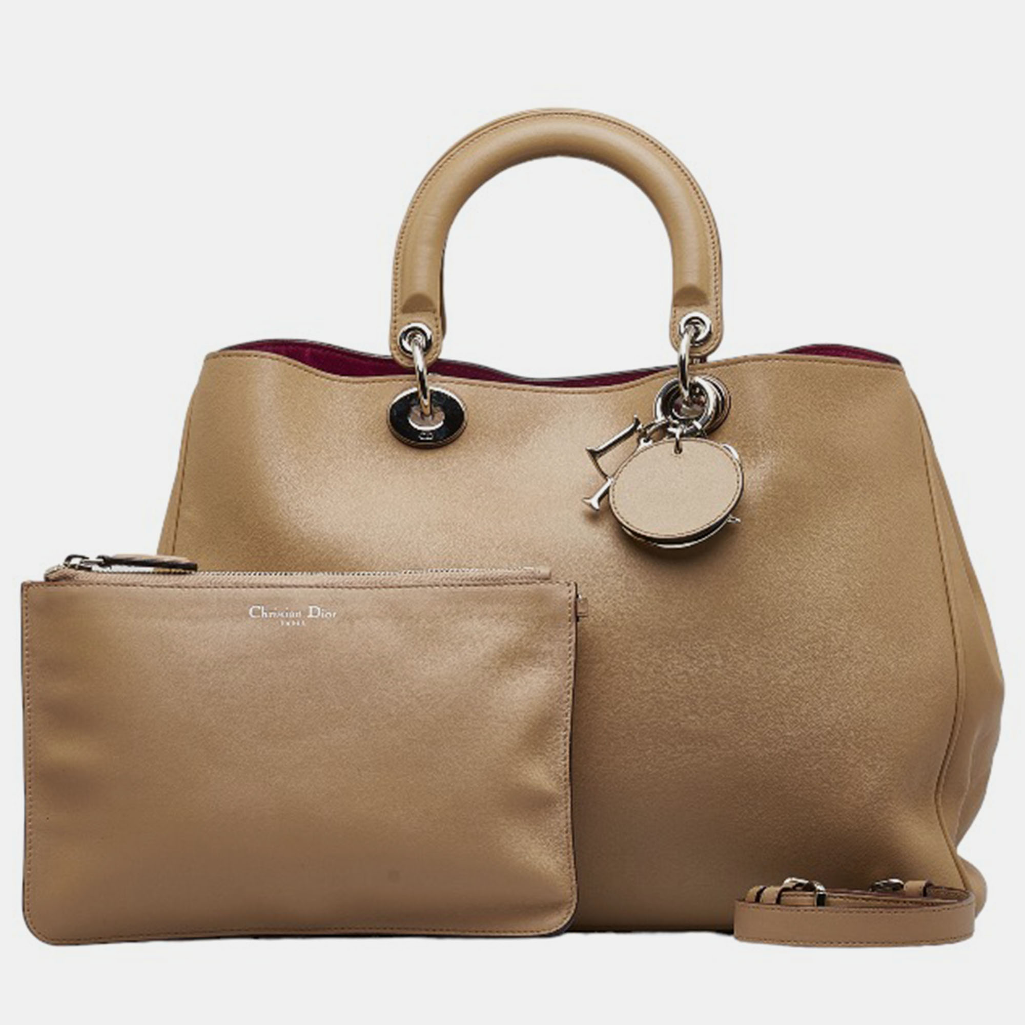 Dior Brown Diorissimo Leather Tote Bag