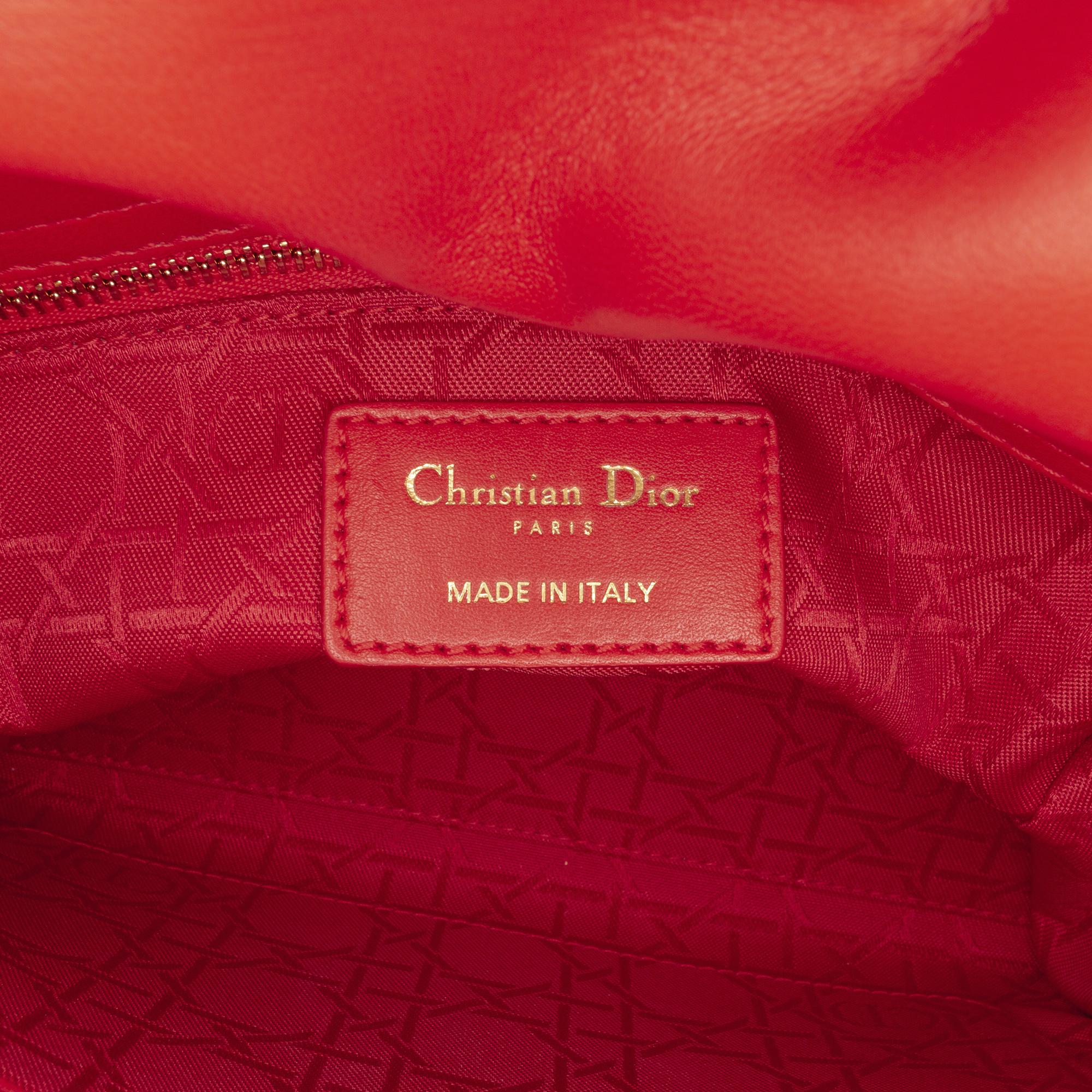 Dior Red Small Cannage Lady Dior My ABCDior