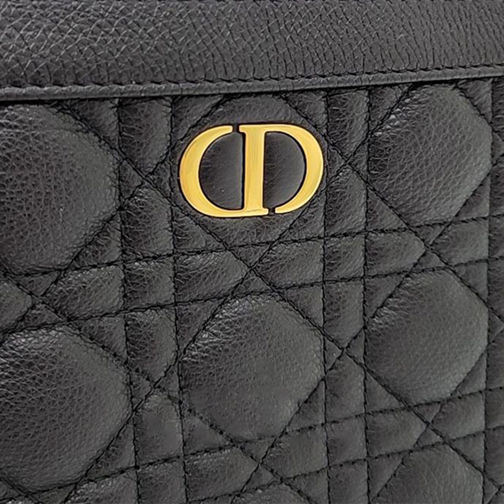Christian Dior Caro Chain Zipper Pouch And Cross Bag S5106