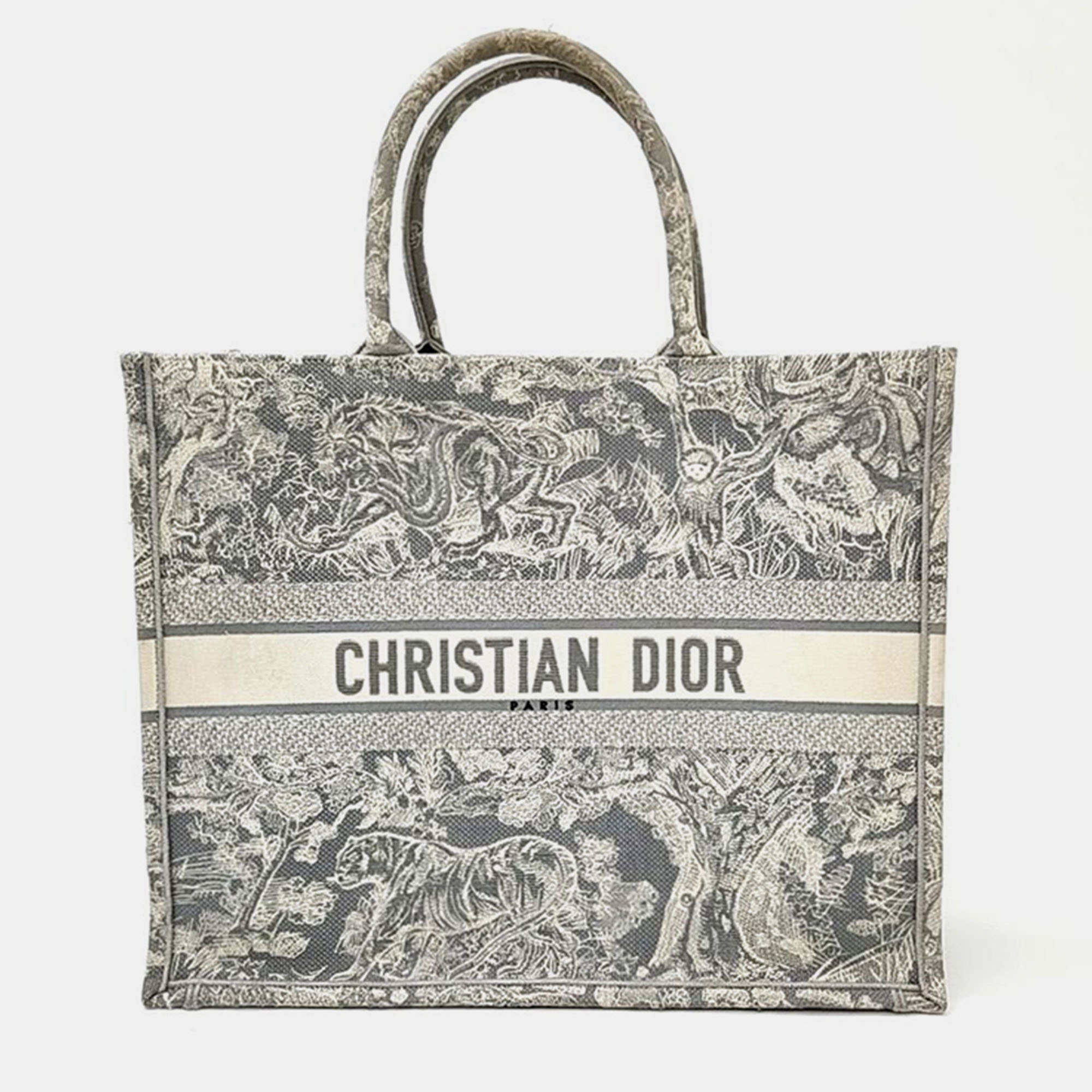

Christian Dior Oblique Book Tote Bag 42 M1286, Grey