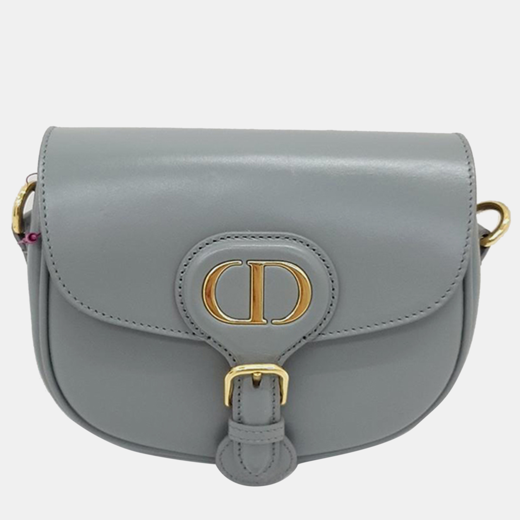 Christian Dior Grey Leather Bobby Bag Small