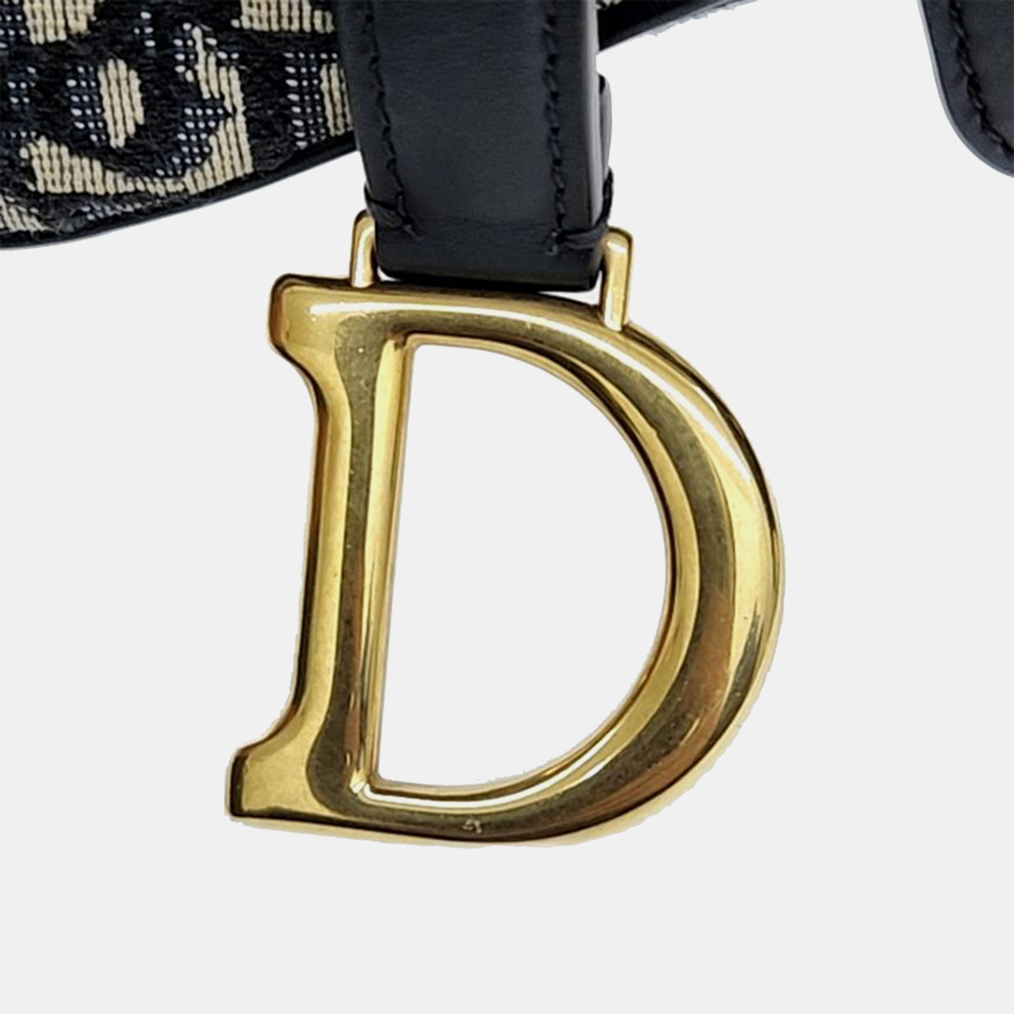 Christian Dior Oblique Mini Saddle Bag & Strap