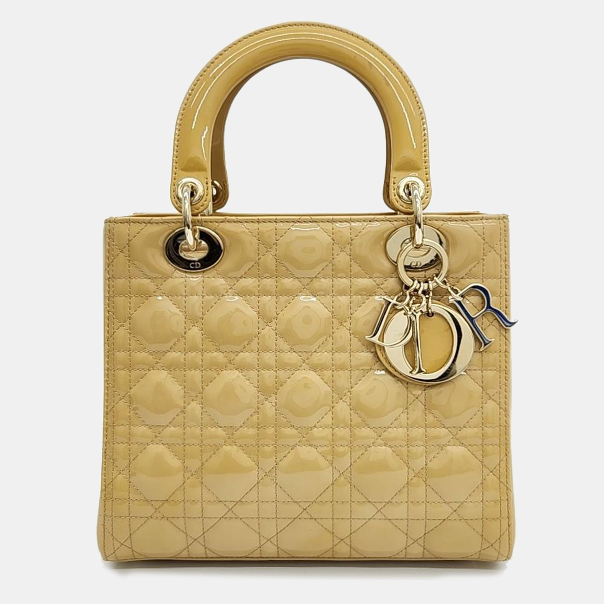 Christian Dior Patent Cannage Lady Bag Medium